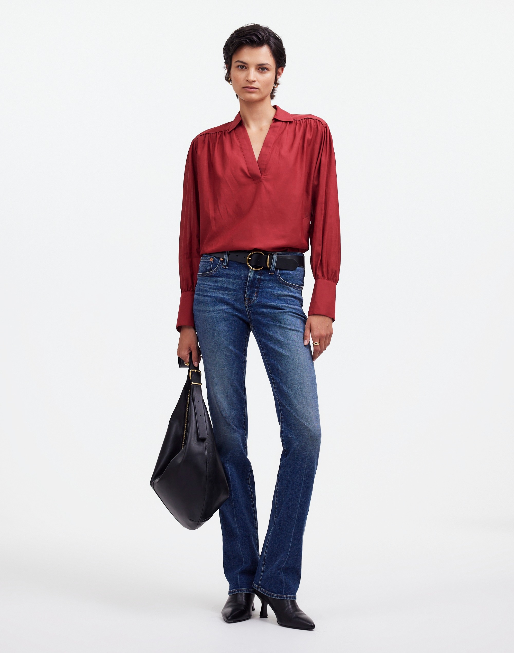 Easy Long-Sleeve Popover Shirt