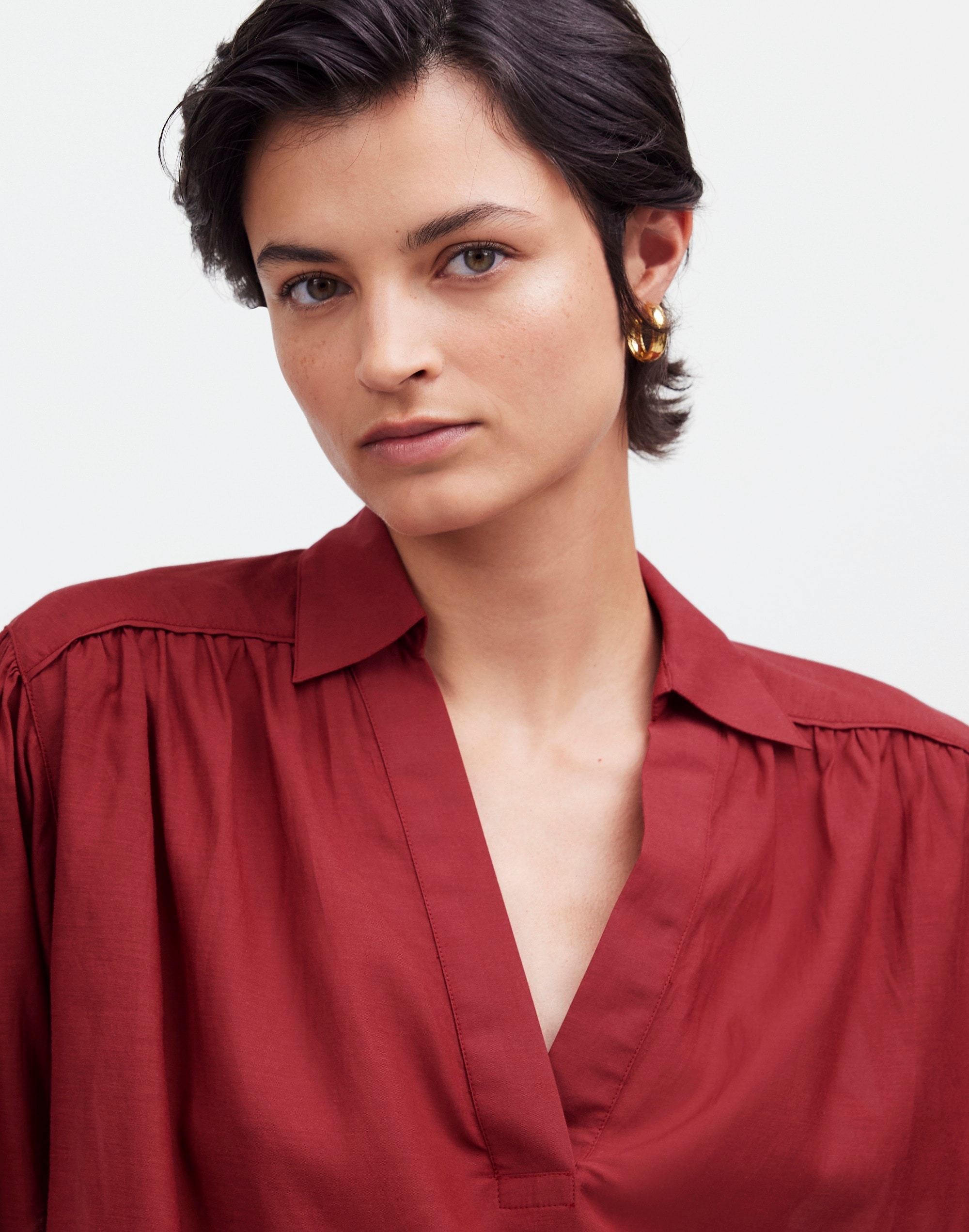 Easy Long-Sleeve Popover Shirt