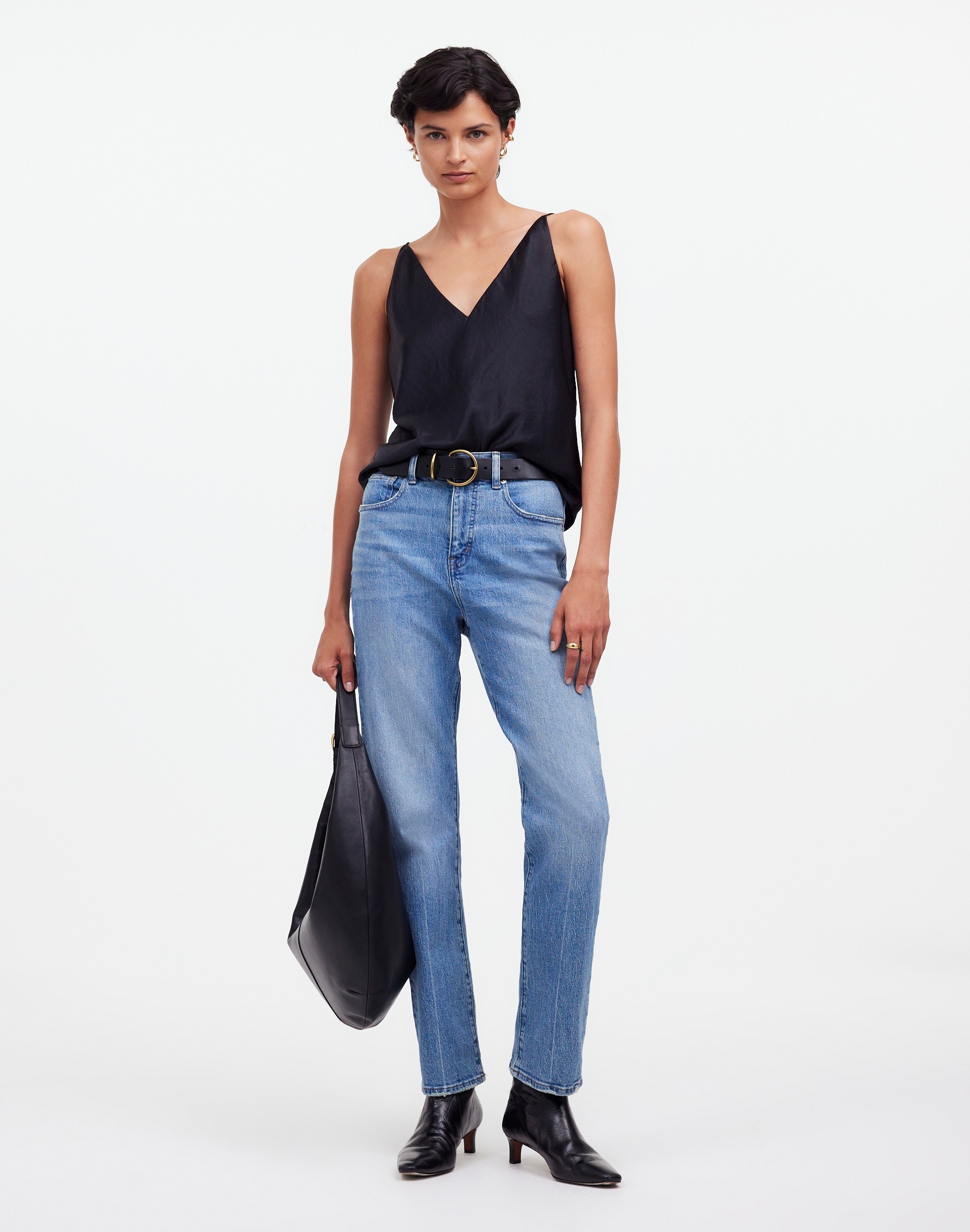 Satin V-Neck Cami Top