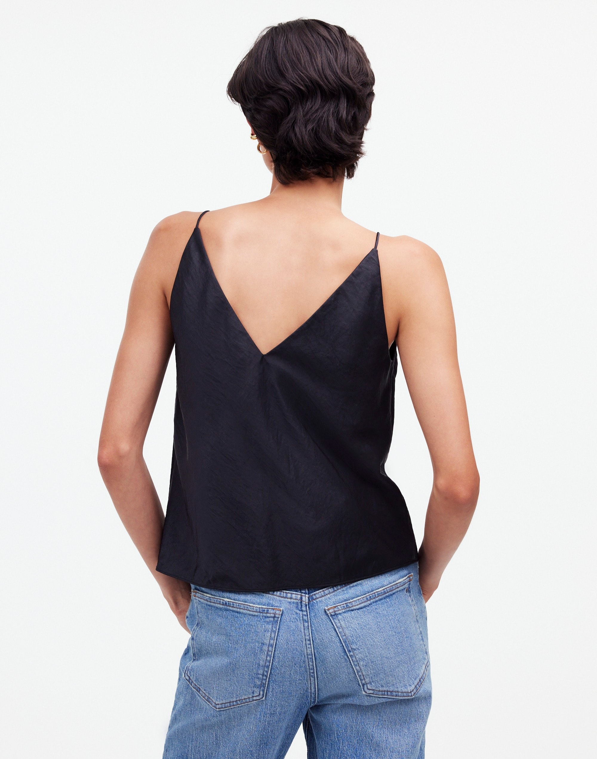Satin V-Neck Cami Top