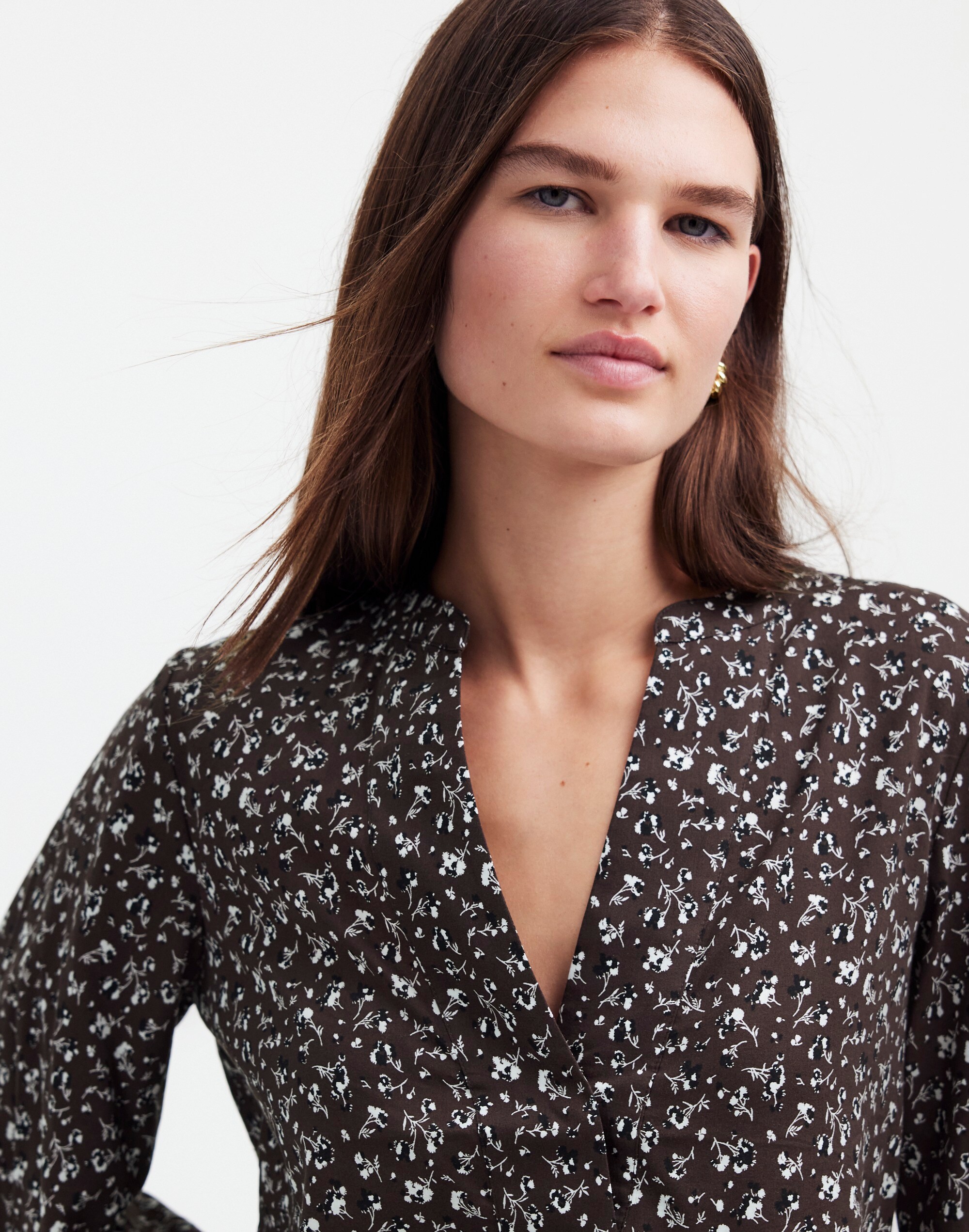 V-Neck Long-Sleeve Top