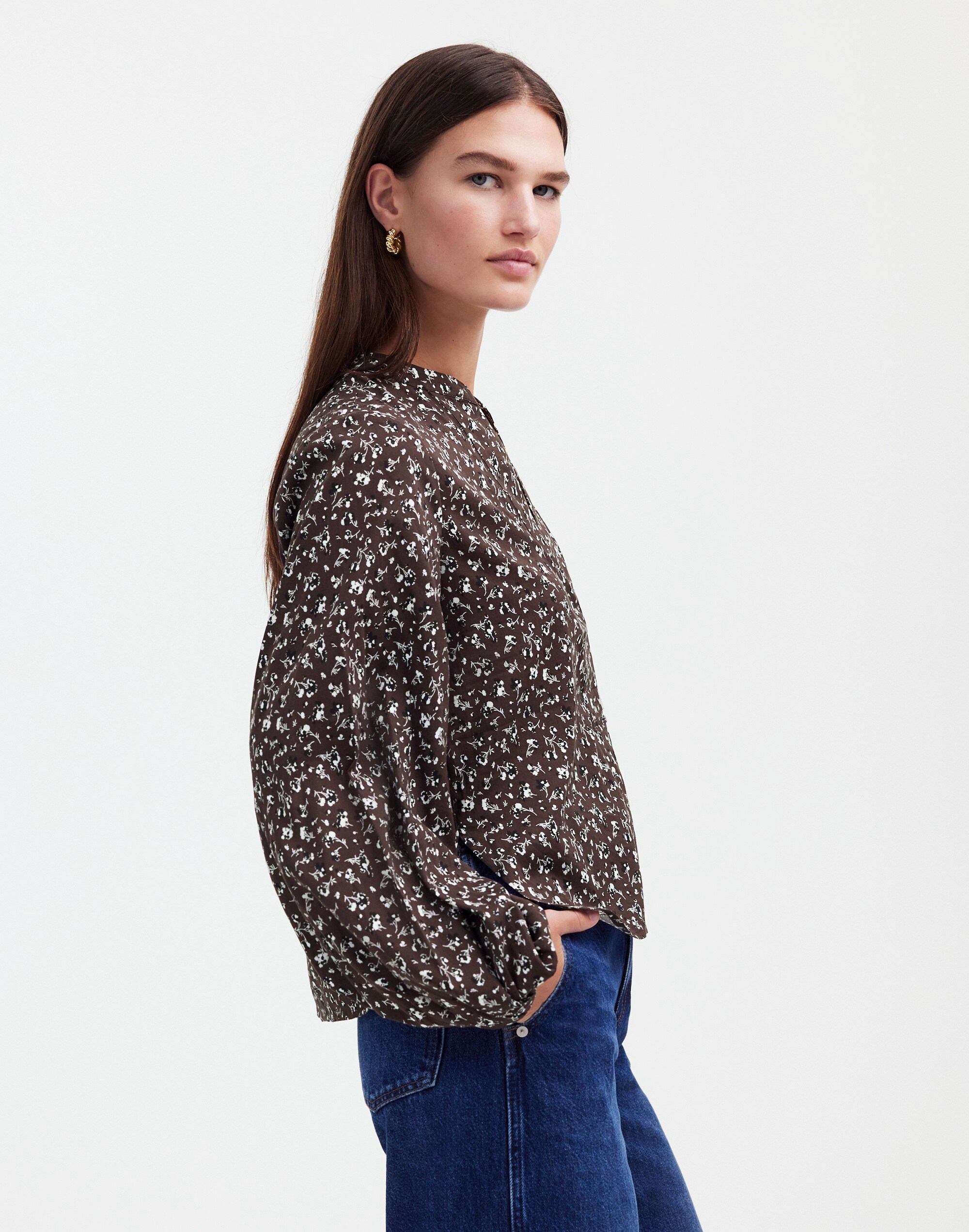 V-Neck Long-Sleeve Top