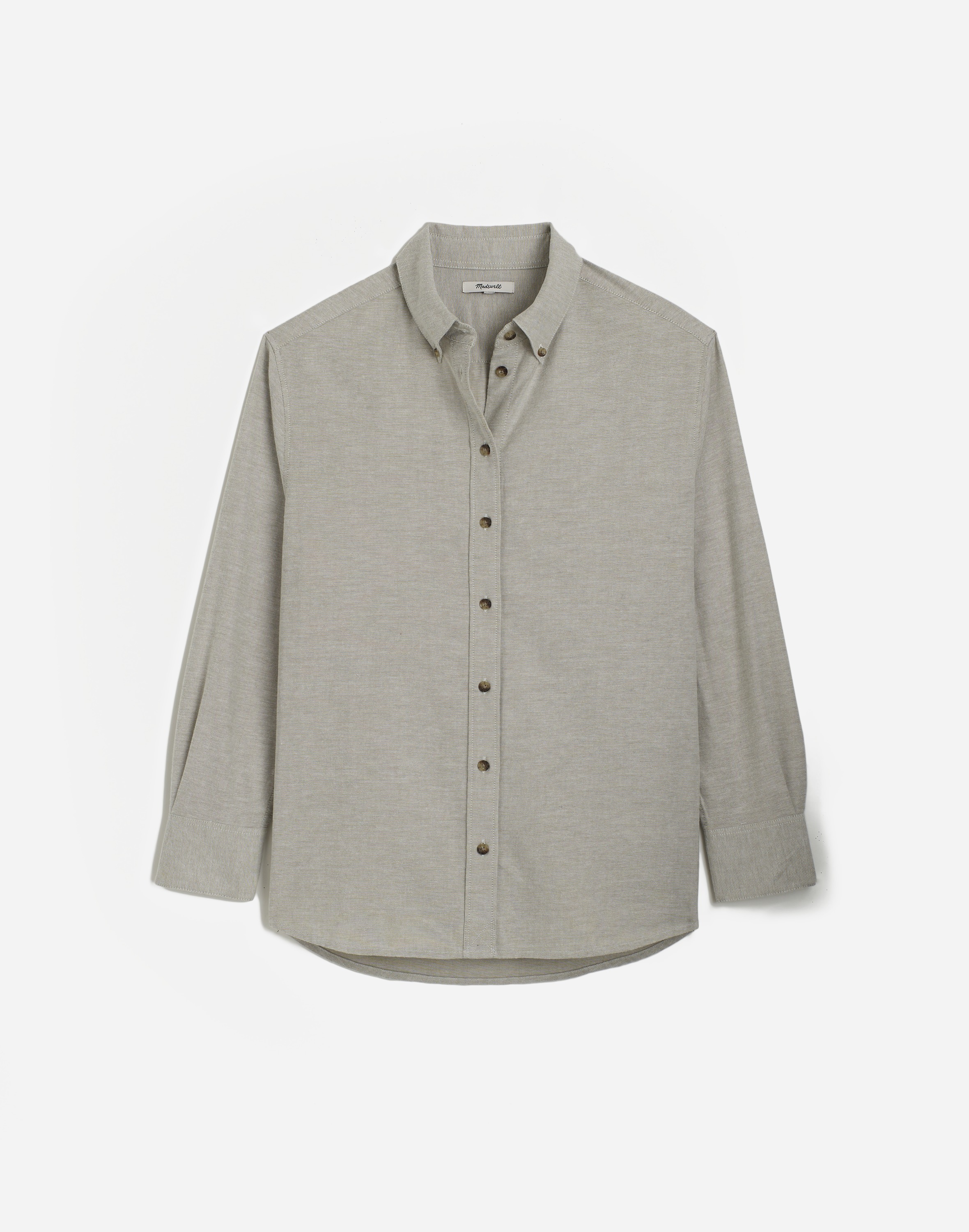 Oversized Button-Up Shirt in Oxford