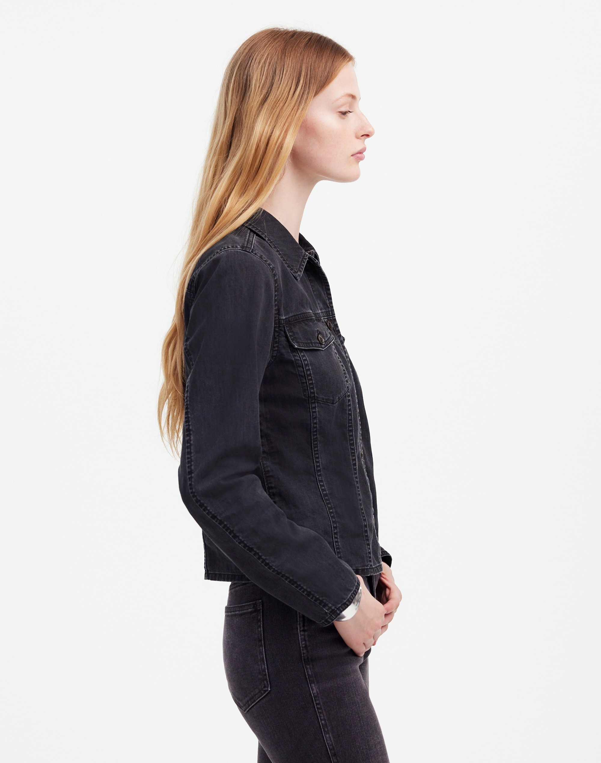 Shrunken Button-Front Shirt