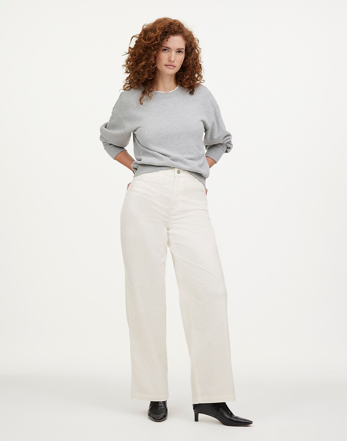 The Curvy Emmett Wide-Leg Pant in Corduroy: Welt Pocket Edition