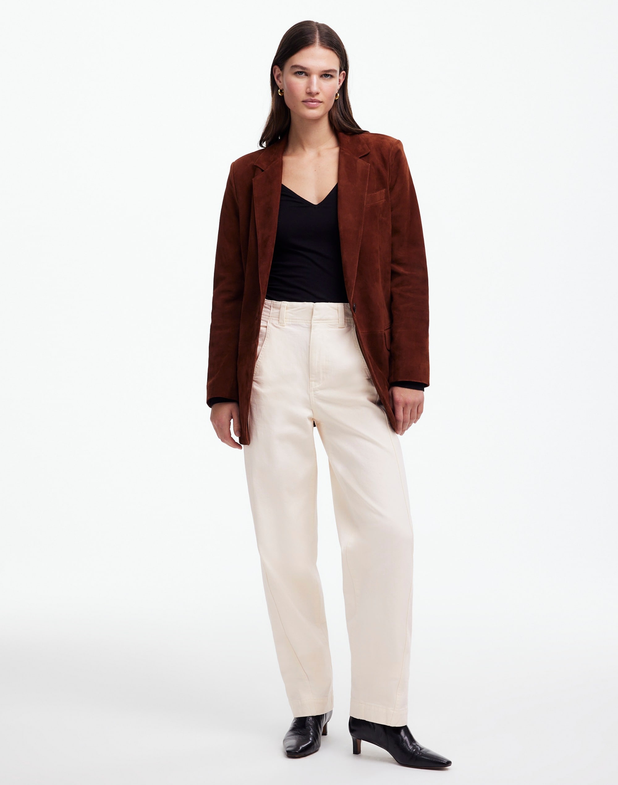 Tapered Denim Trousers