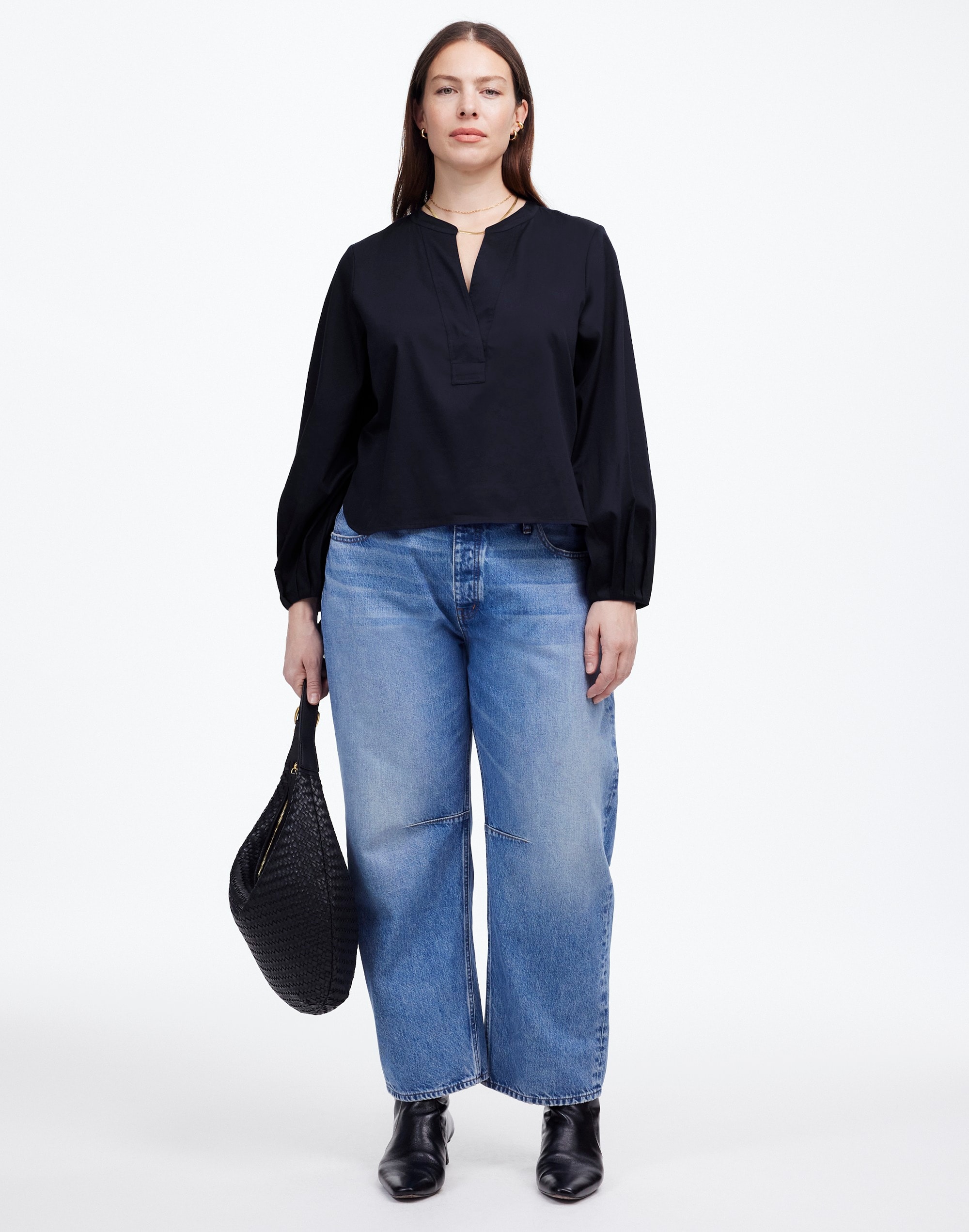 V-Neck Long-Sleeve Top