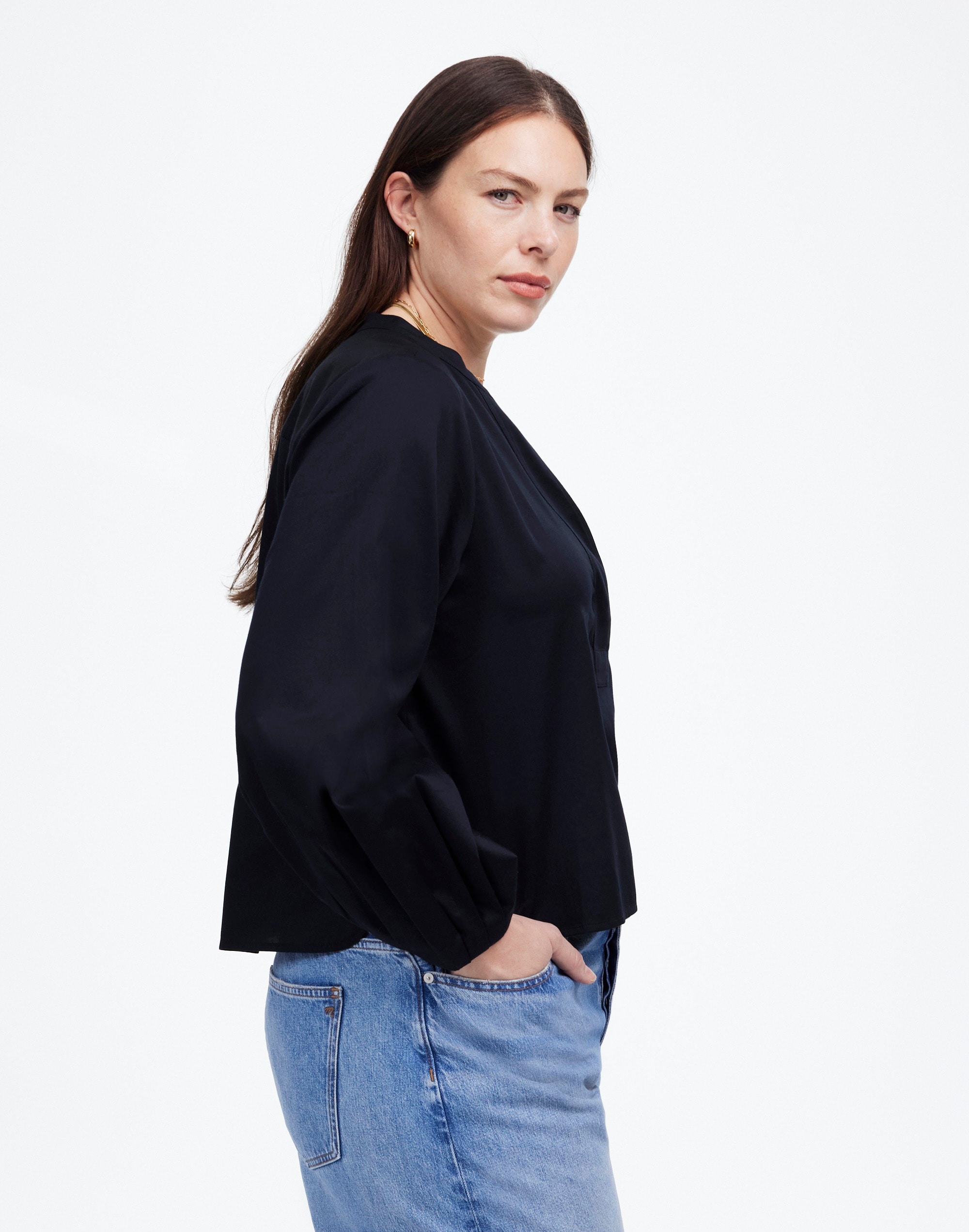 V-Neck Long-Sleeve Top | Madewell