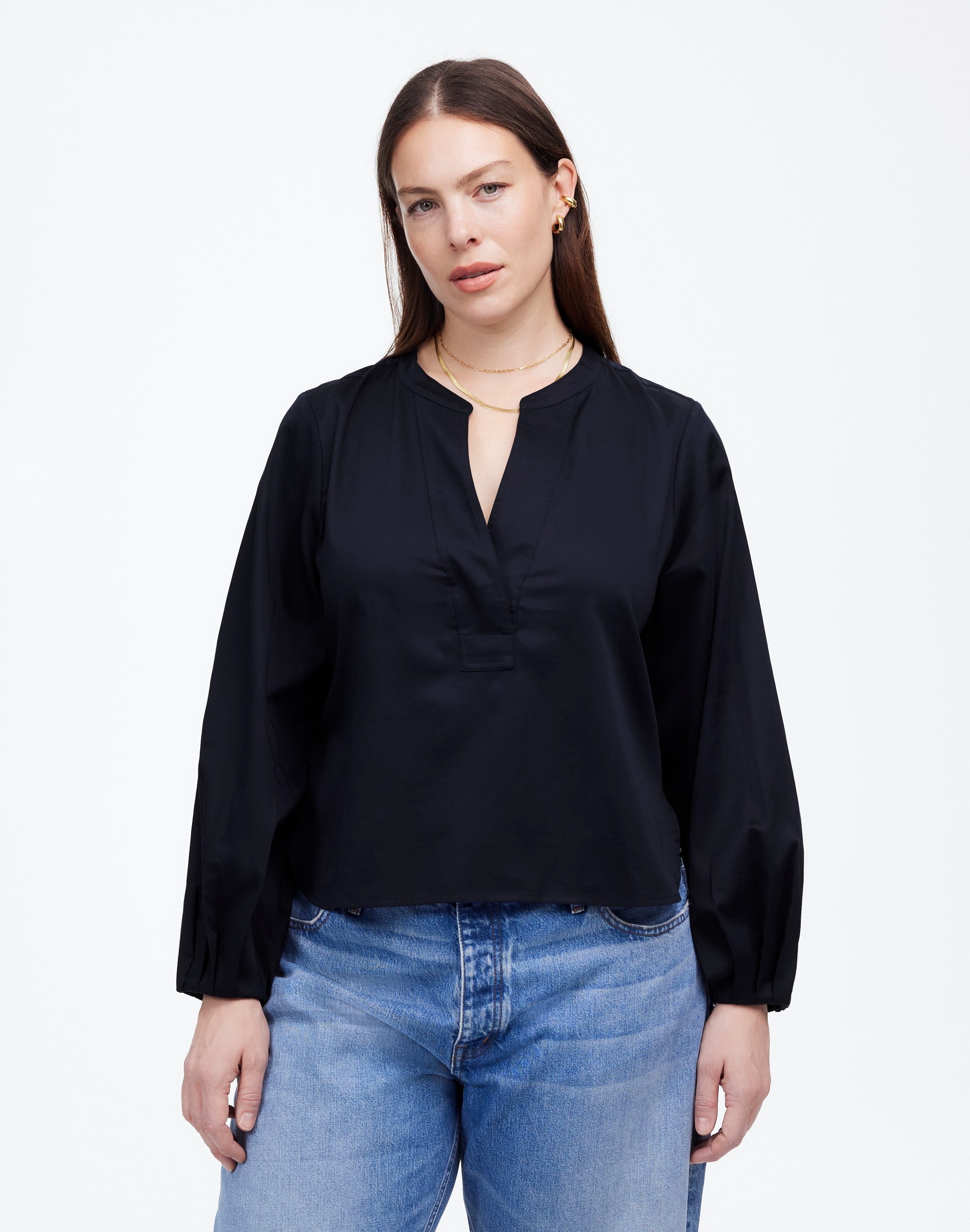 トップス V V-Neck Long-Sleeve Top | Madewell