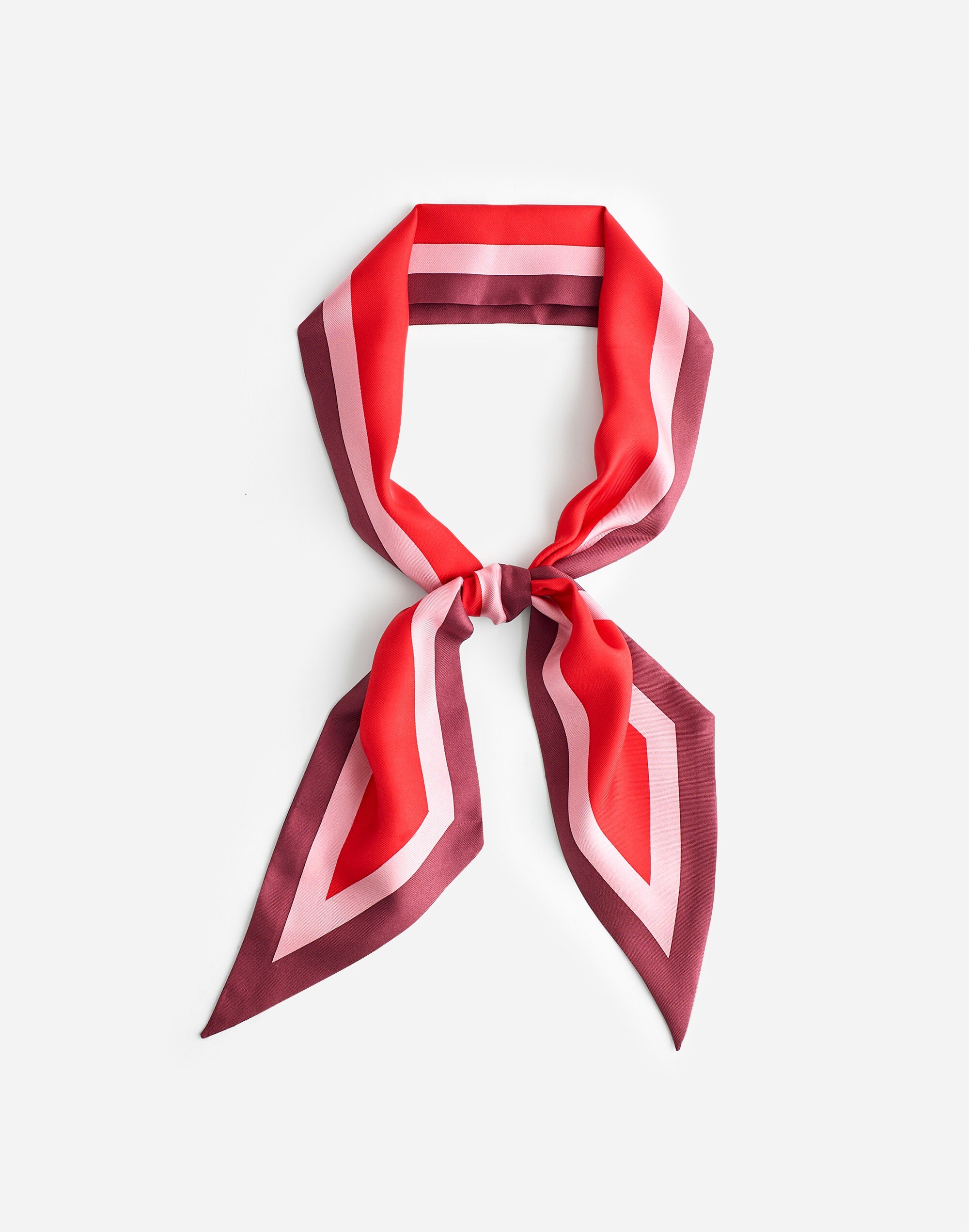 Silk Twill Tie in pomegranate seed image 2