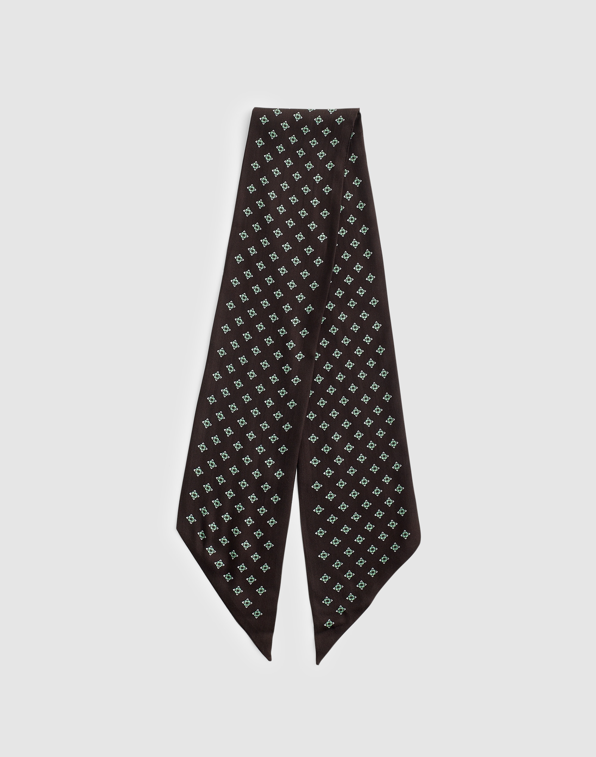 Madewell Silk Twill Tie In Brown