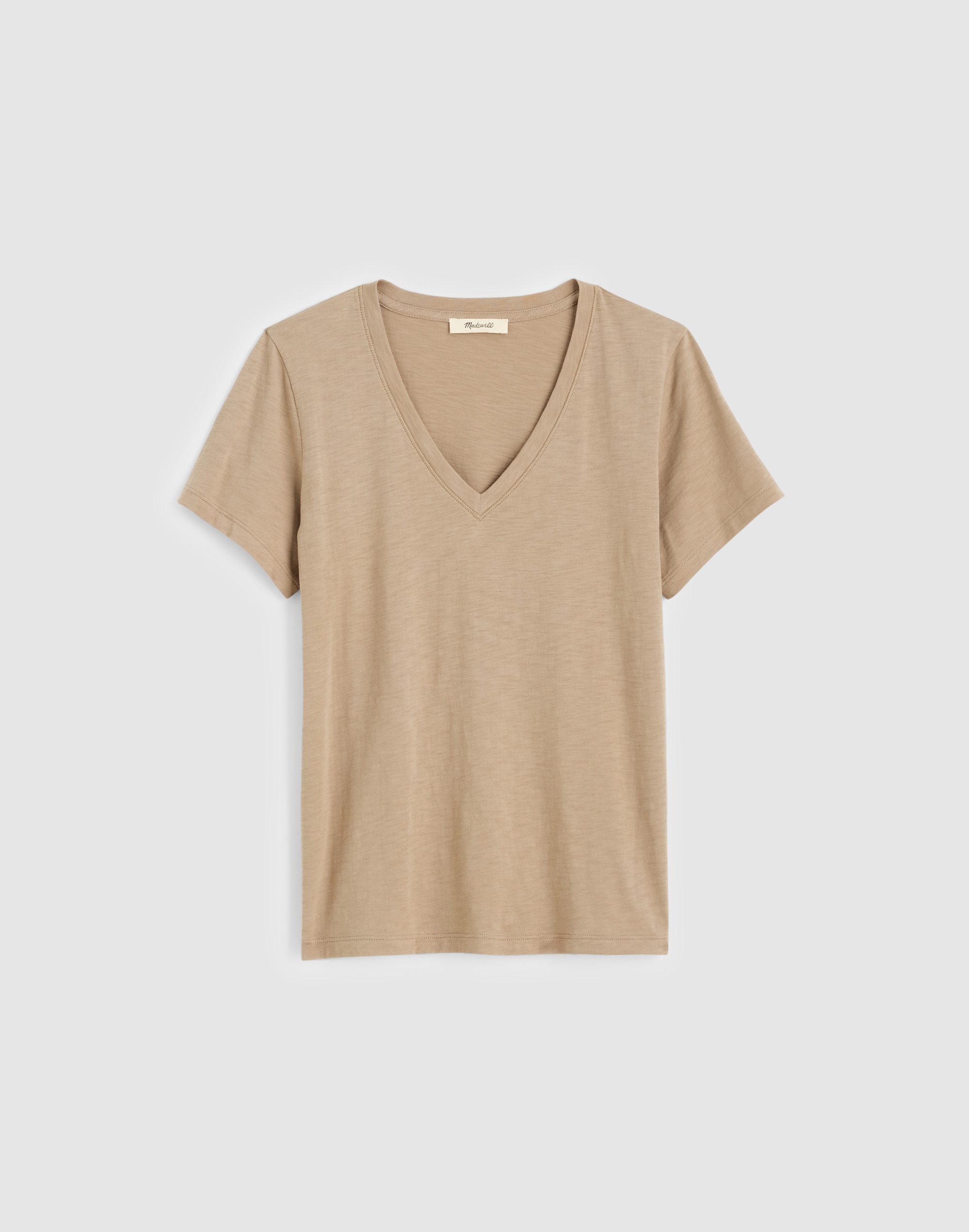 Relaxed V-Neck Tee Soft Slub