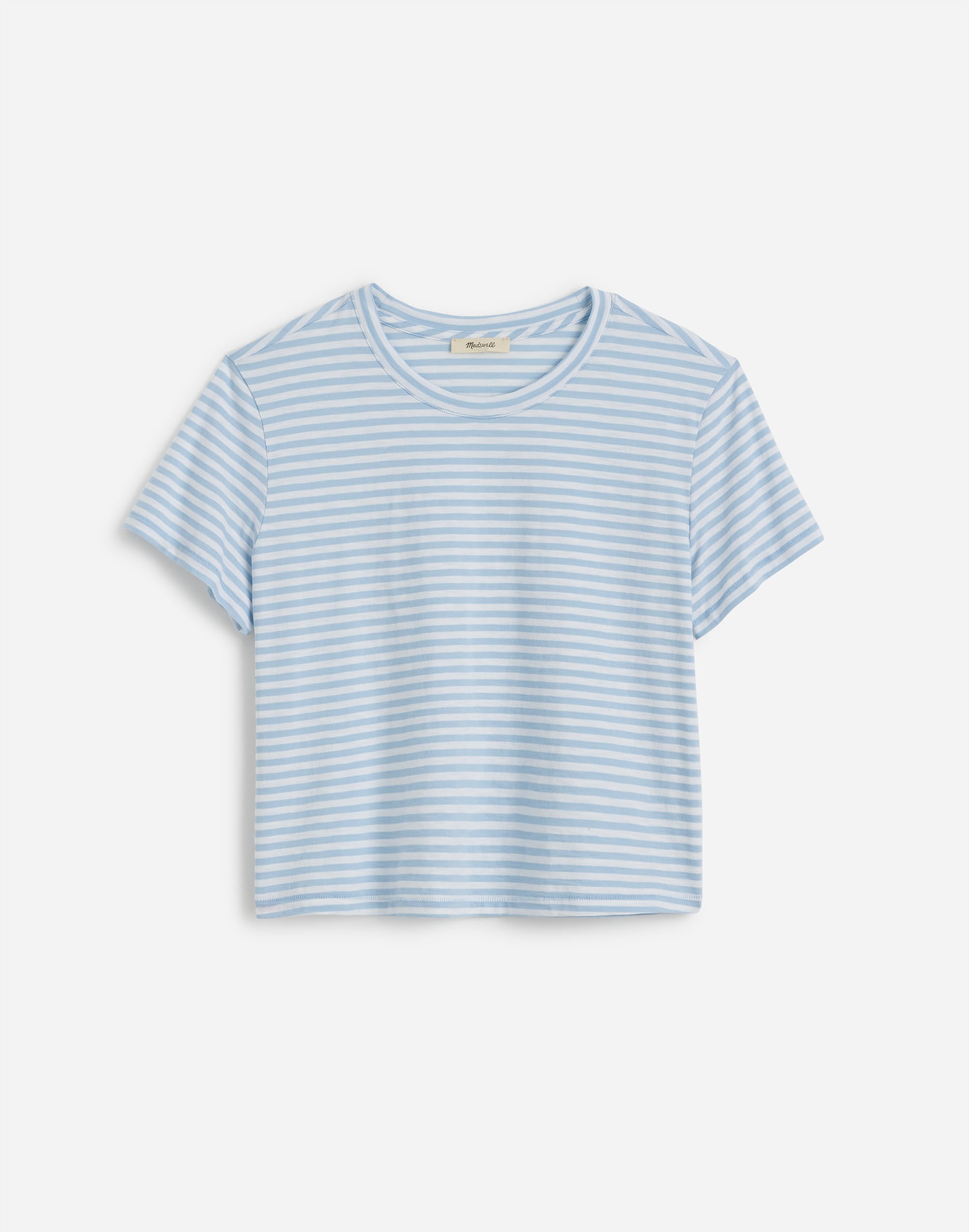 The Boxy-Crop Tee in Soft Slub