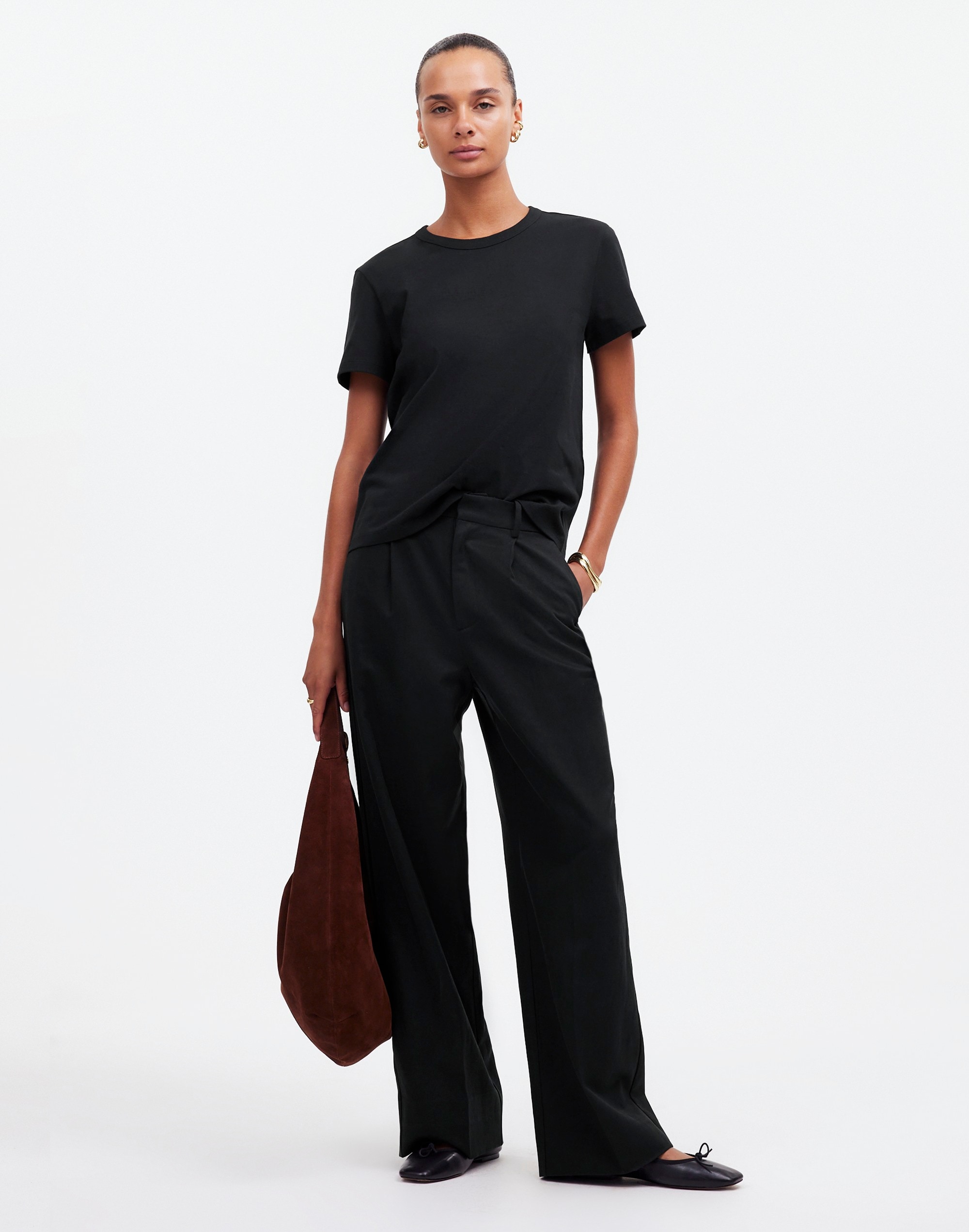 The Perfect Crewneck Tee in Allday Jersey Alternate Image 1