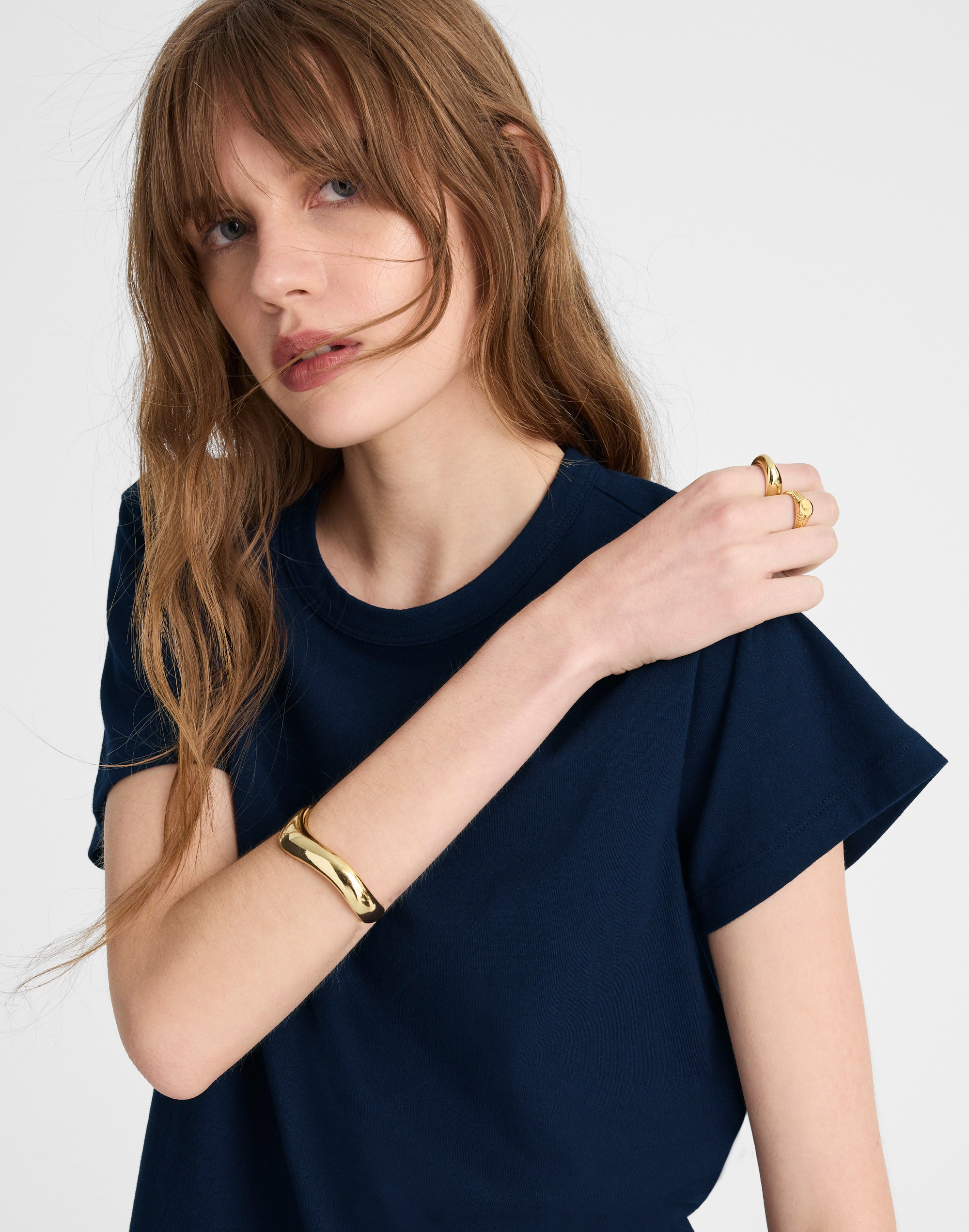 The Perfect Crewneck Tee in Allday Jersey