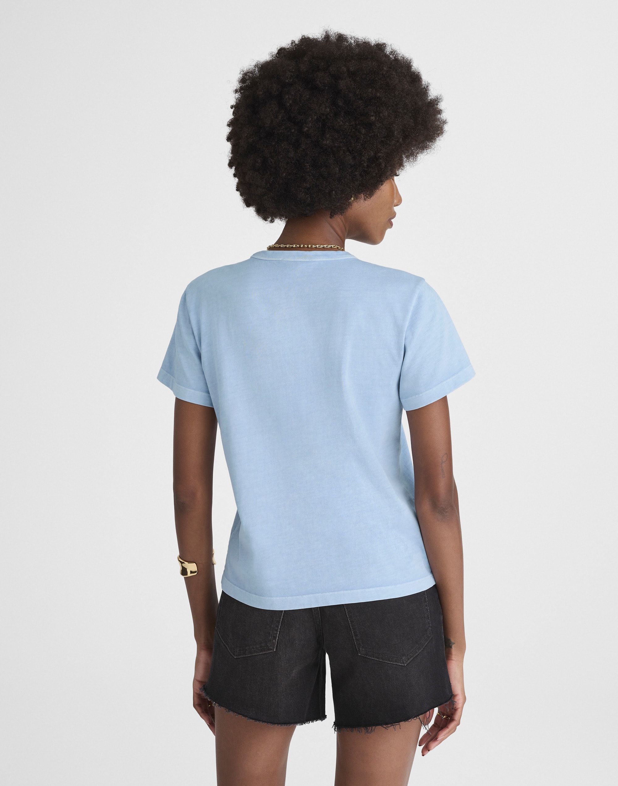 The Perfect Crewneck Tee in Allday Jersey