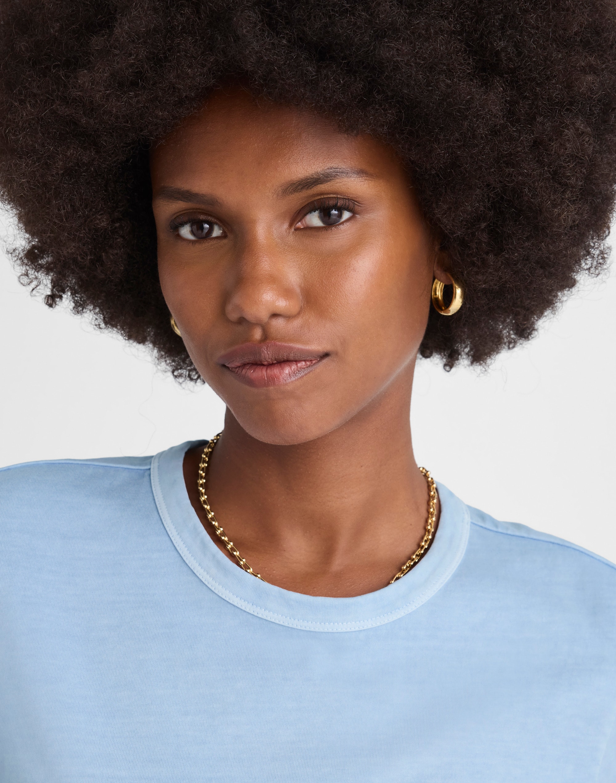 The Perfect Crewneck Tee in Allday Jersey