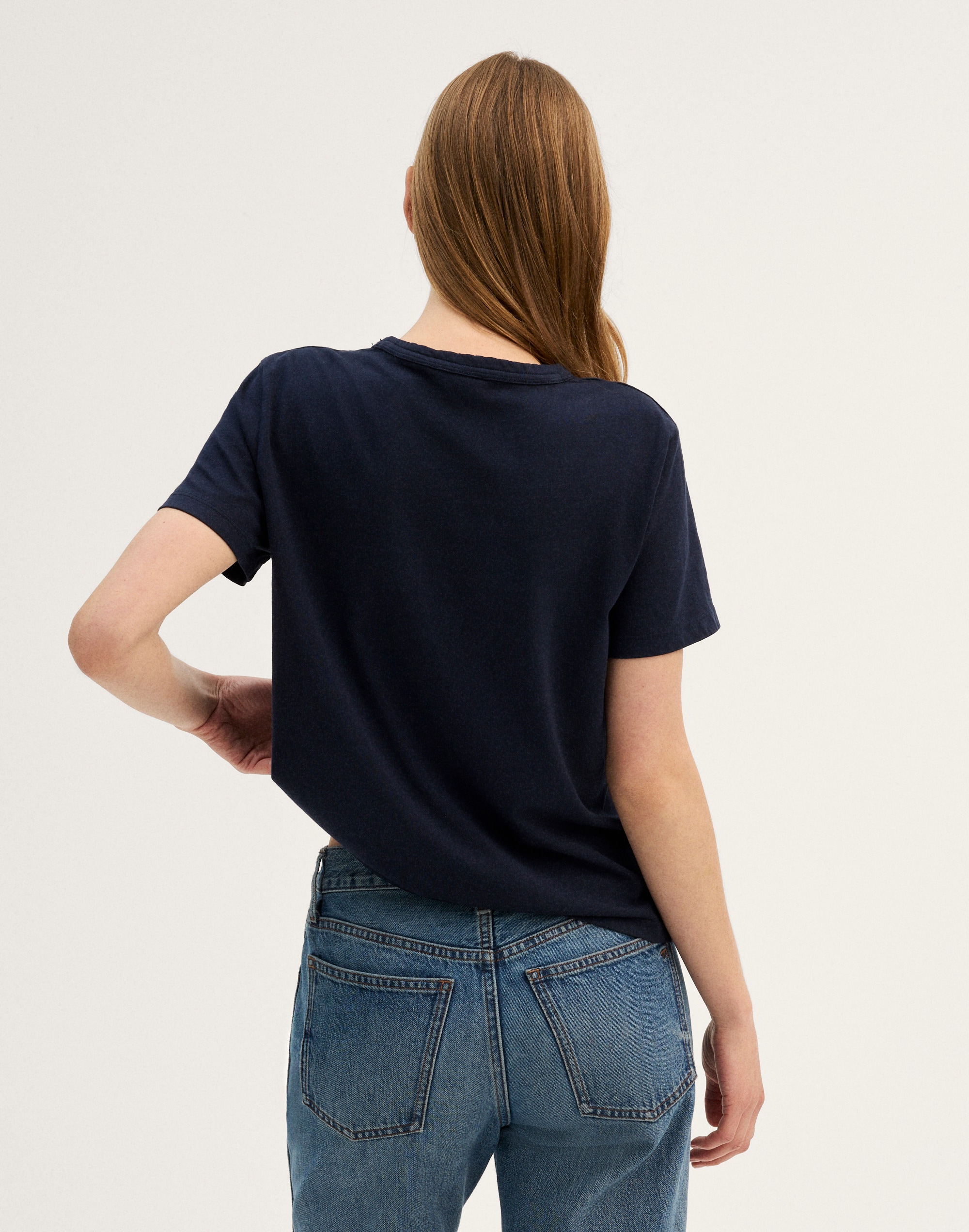 The Perfect Crewneck Tee in Allday Jersey