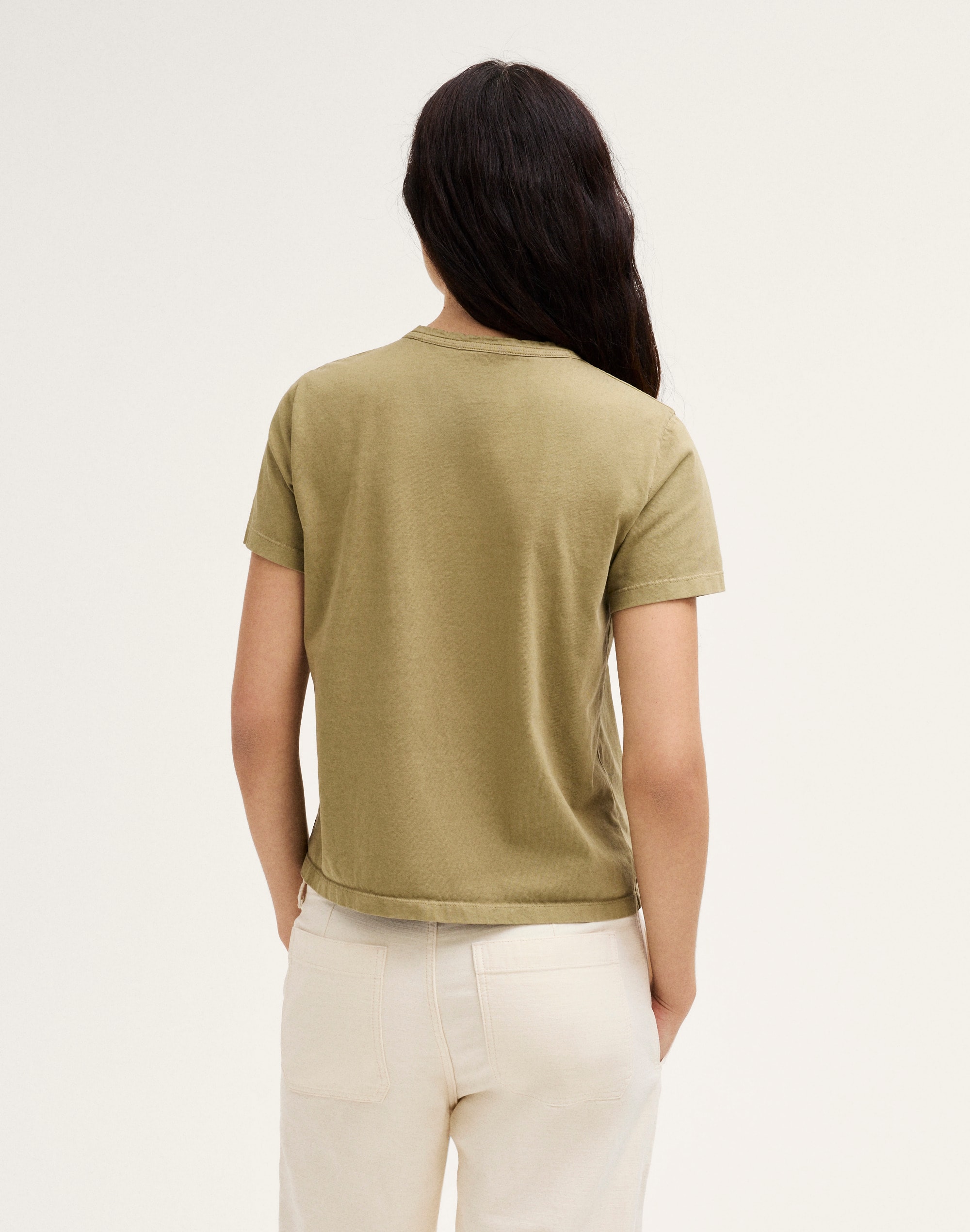 The Perfect Crewneck Tee in Allday Jersey