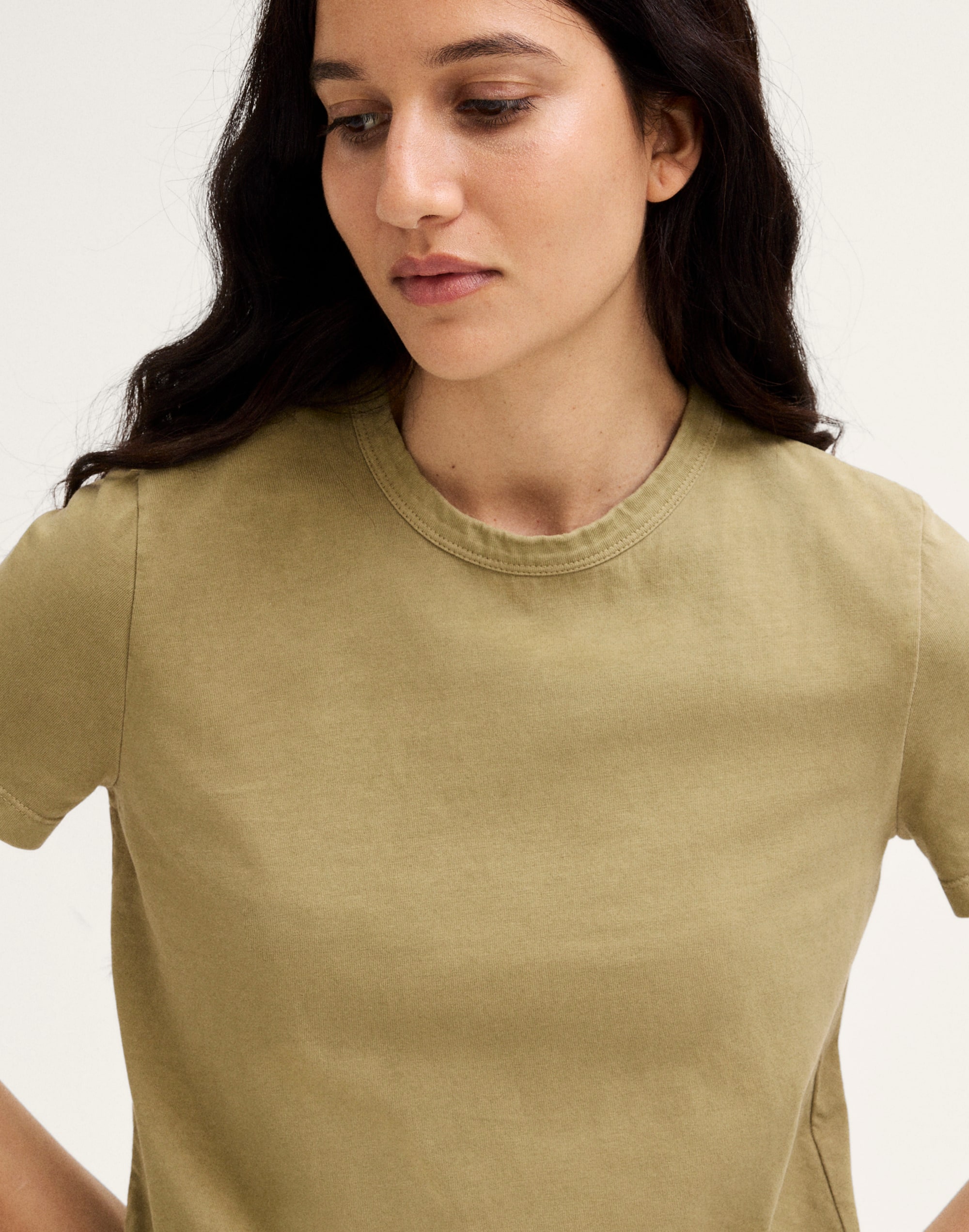 The Perfect Crewneck Tee in Allday Jersey