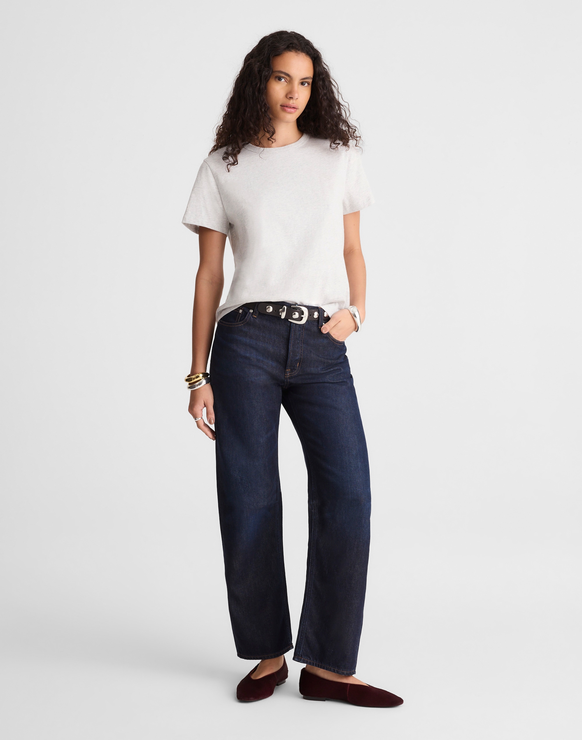 Madewell The Perfect Crewneck Tee In White