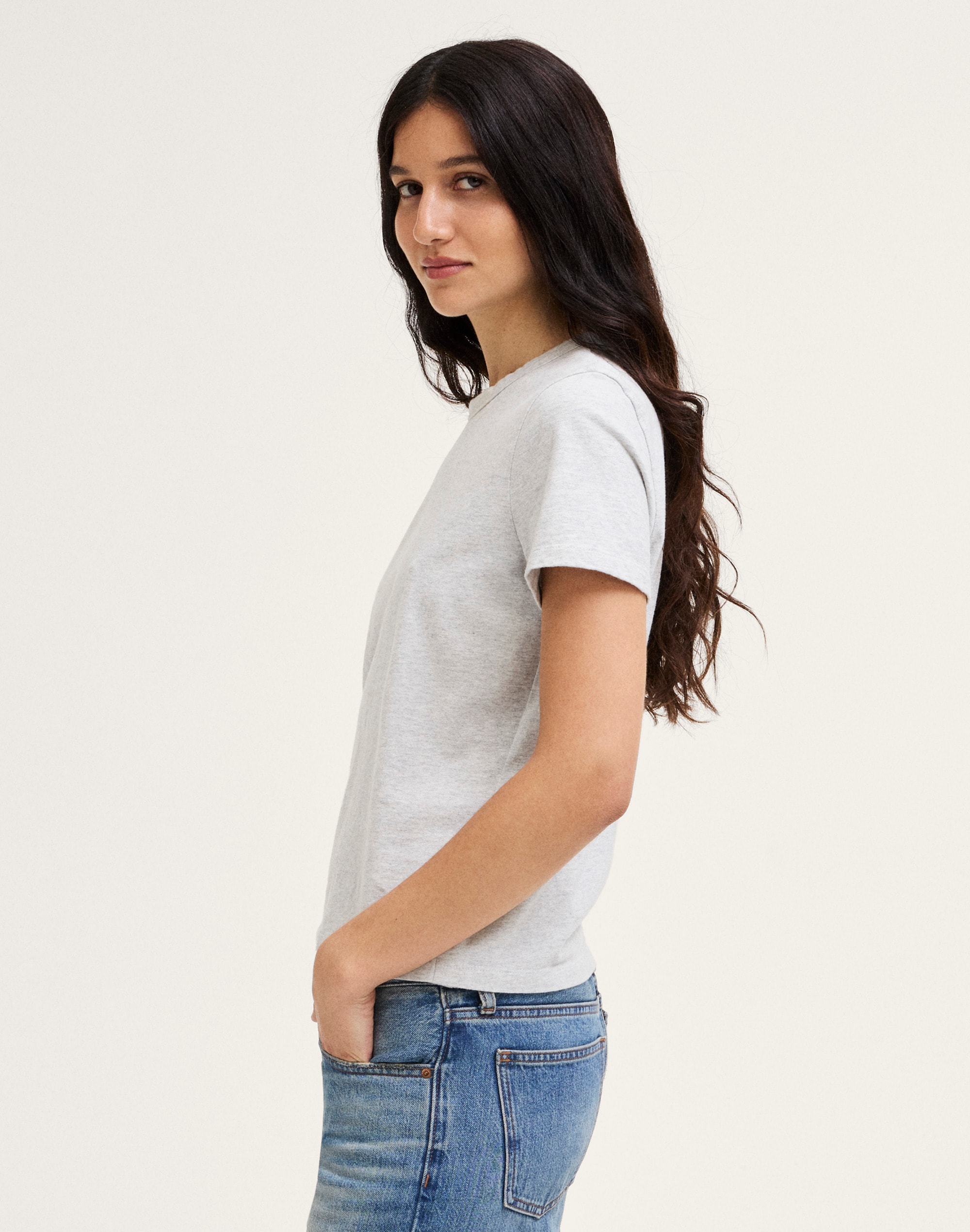 The Perfect Crewneck Tee in Allday Jersey