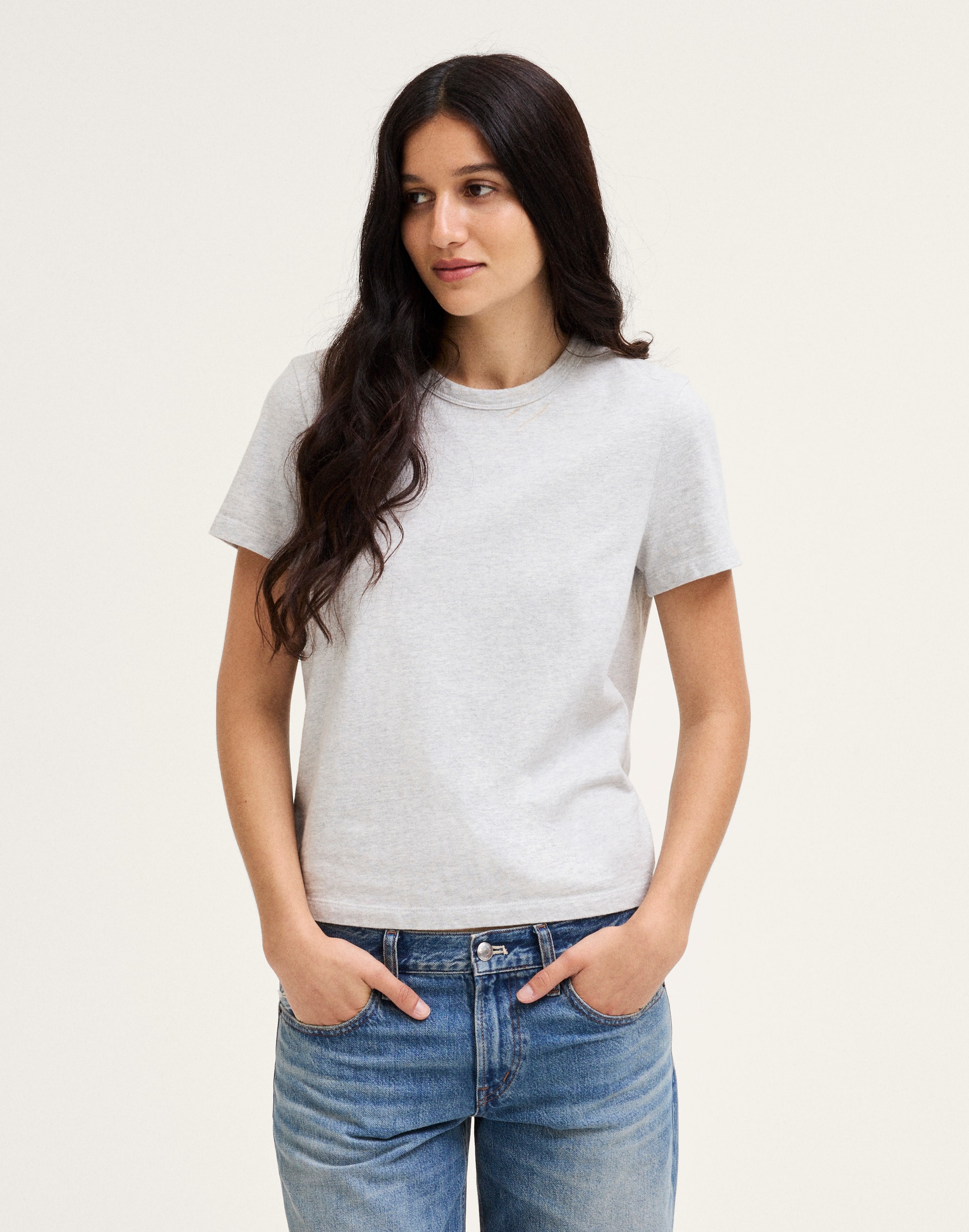 The Perfect Crewneck Tee in Allday Jersey