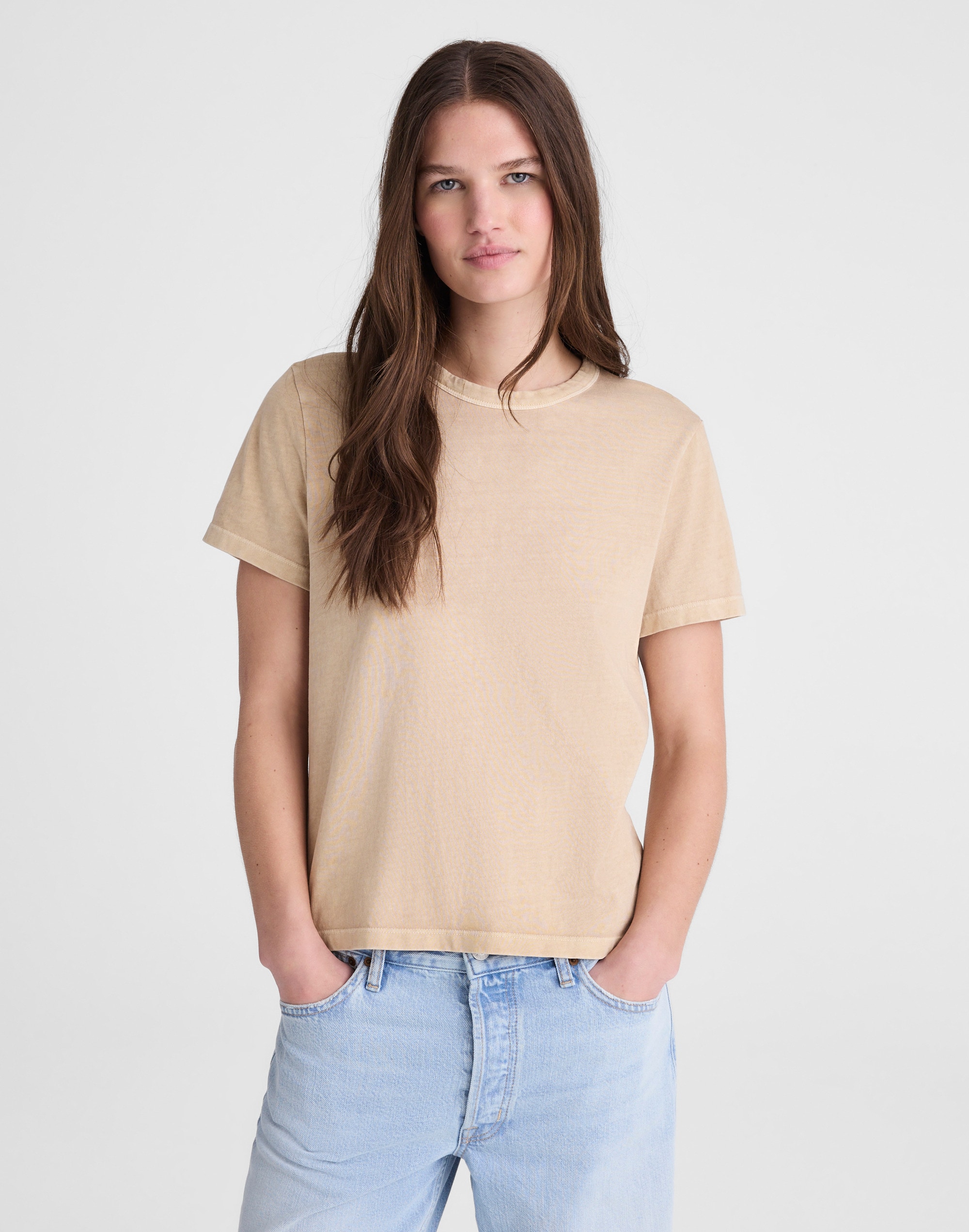 The Perfect Crewneck Tee in Allday Jersey