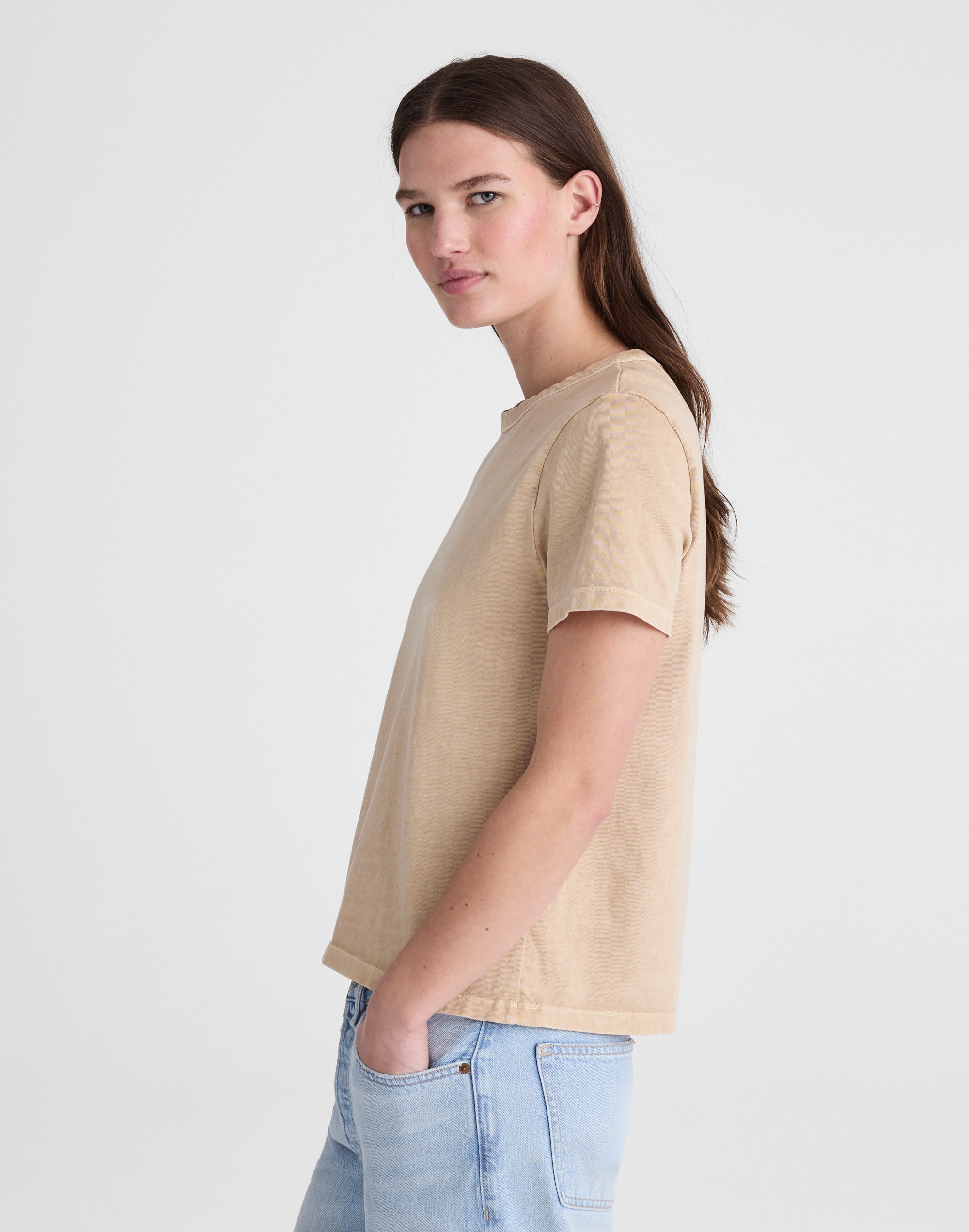 The Perfect Crewneck Tee in Allday Jersey