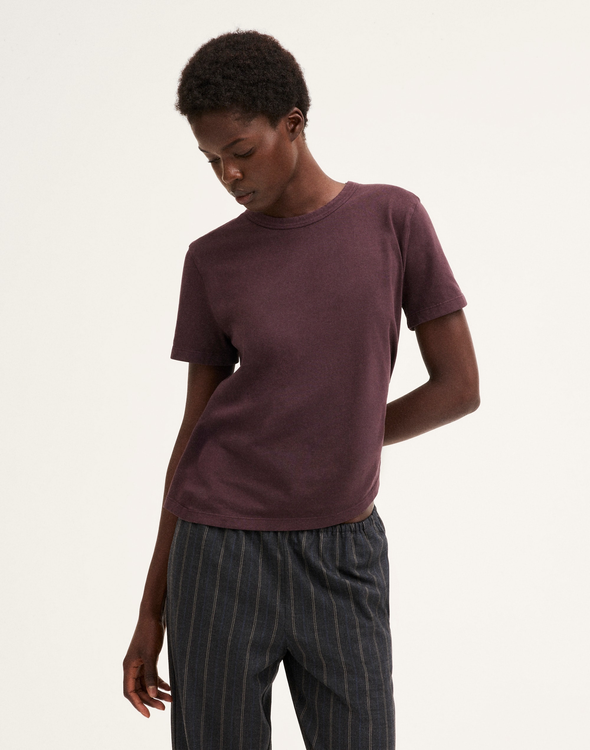 The Perfect Crewneck Tee in Allday Jersey Alternate Image 5