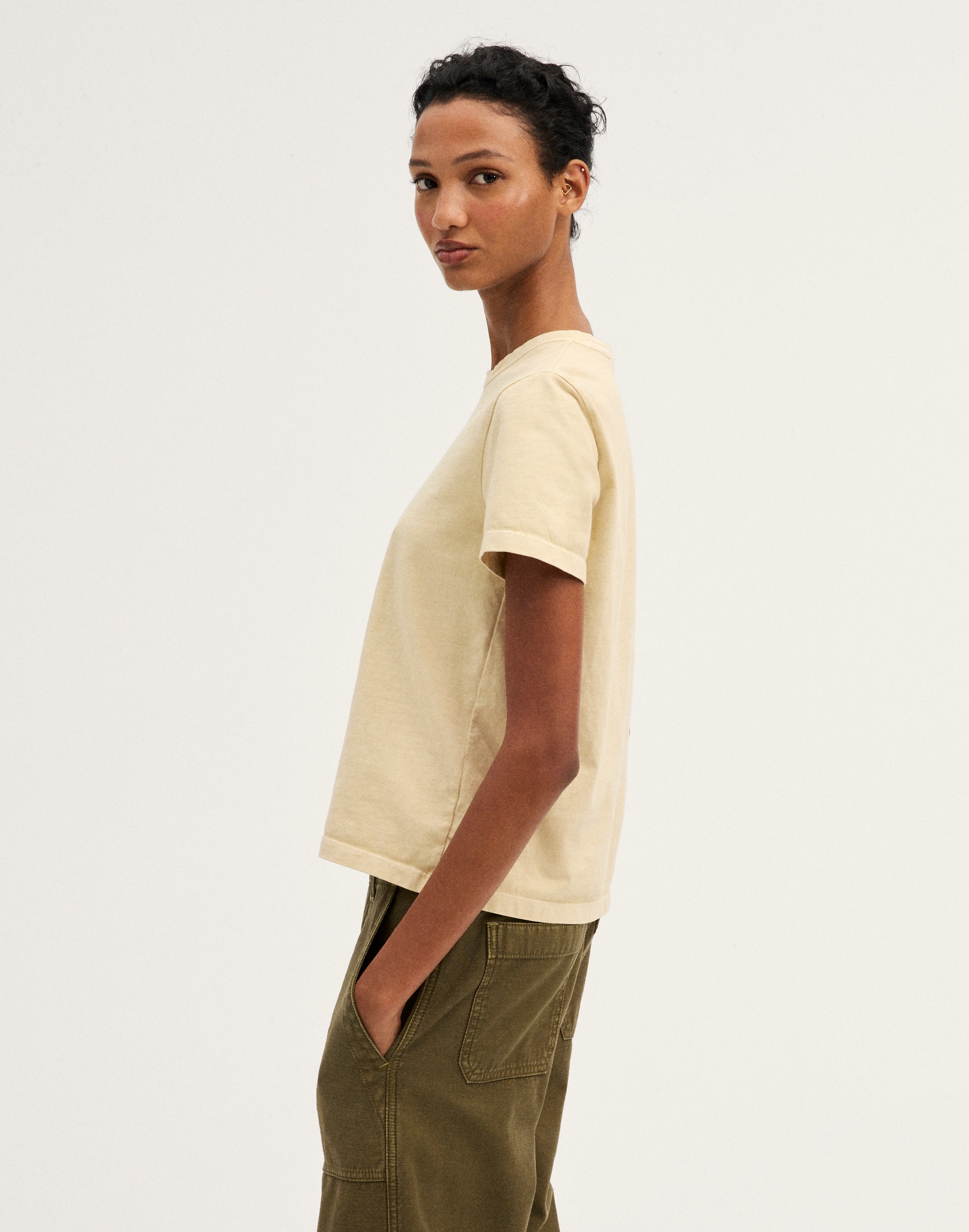 The Perfect Crewneck Tee in Allday Jersey Alternate Image 3