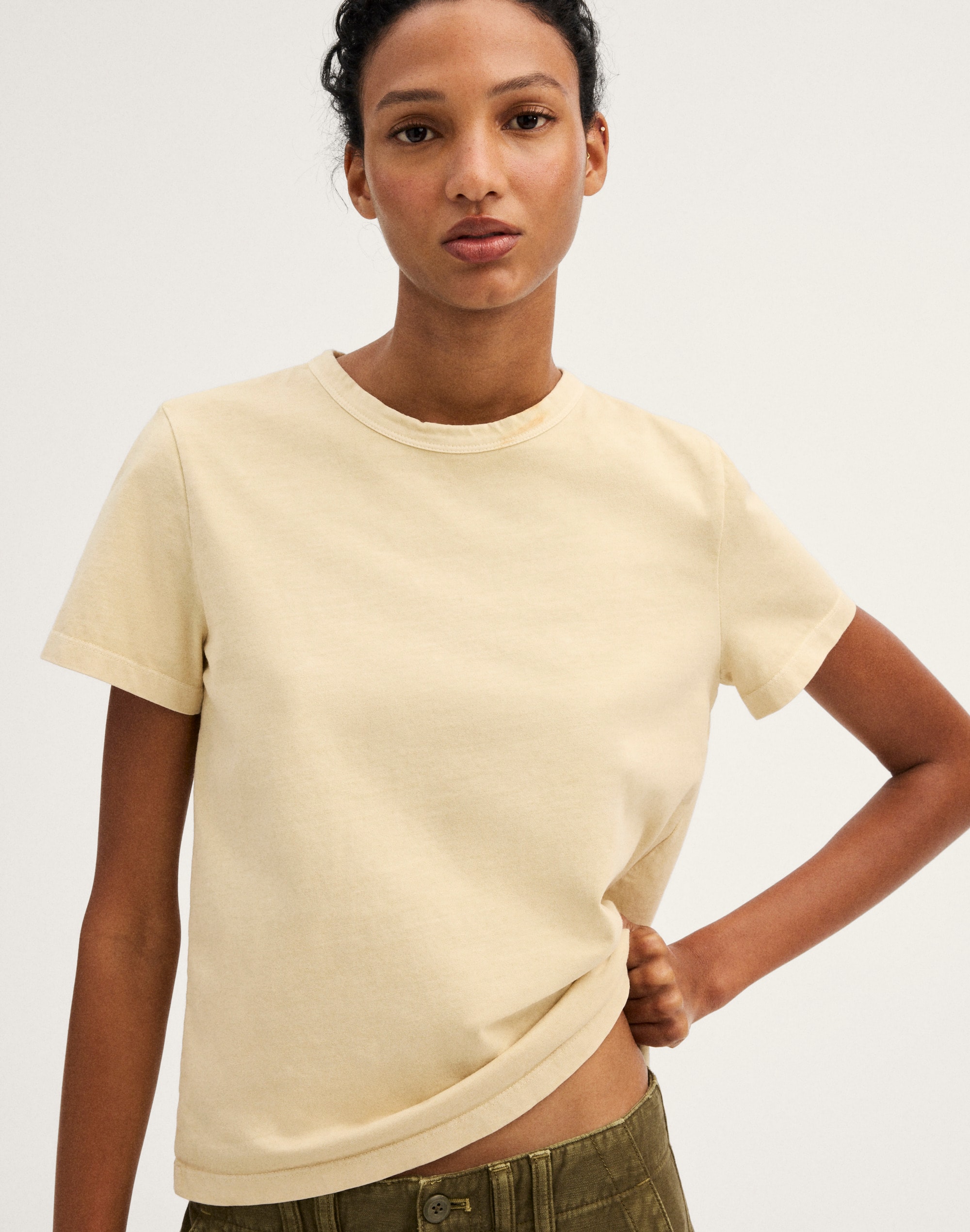 the perfect crewneck tee in allday jersey