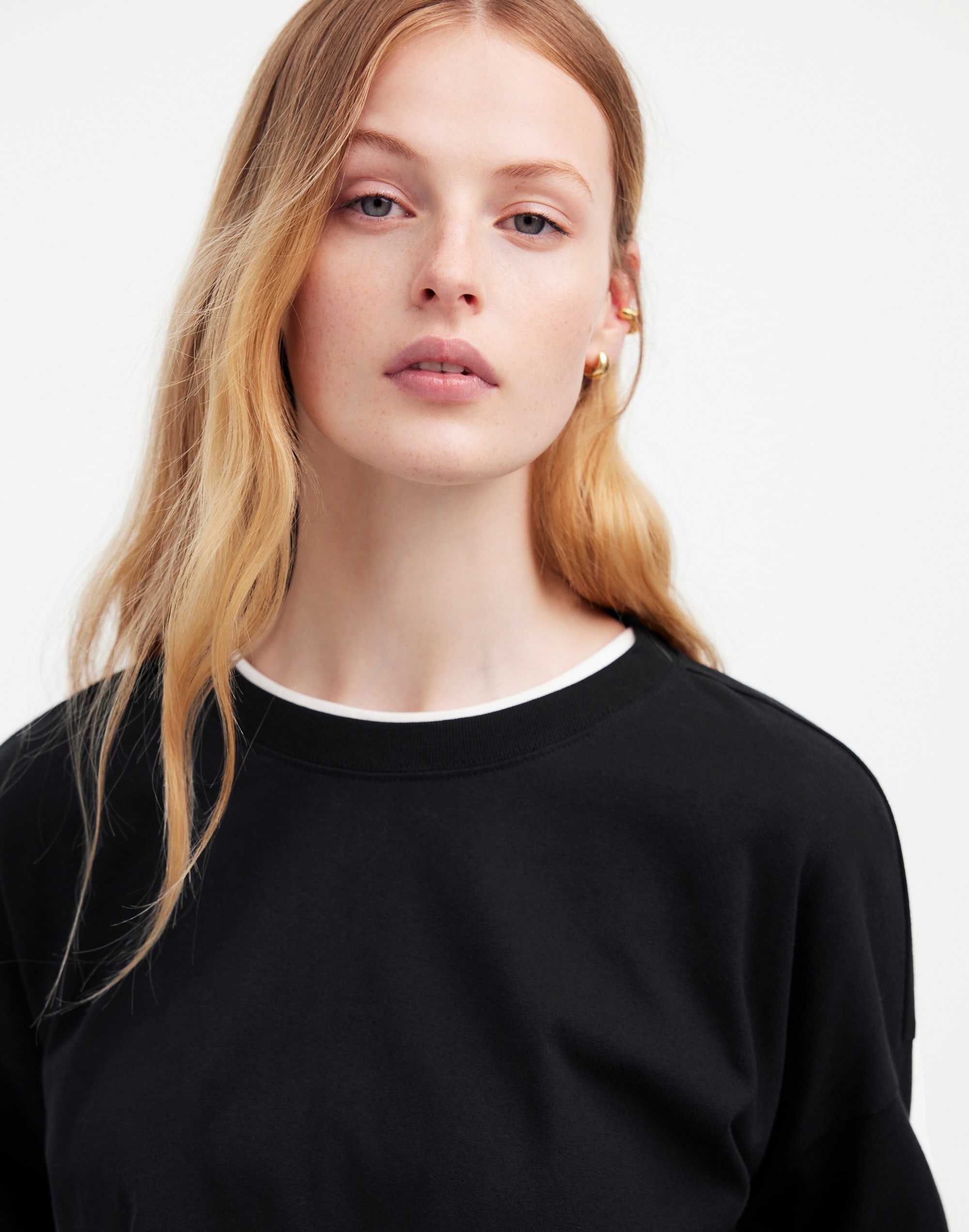 Easy Crewneck Long-Sleeve Tee