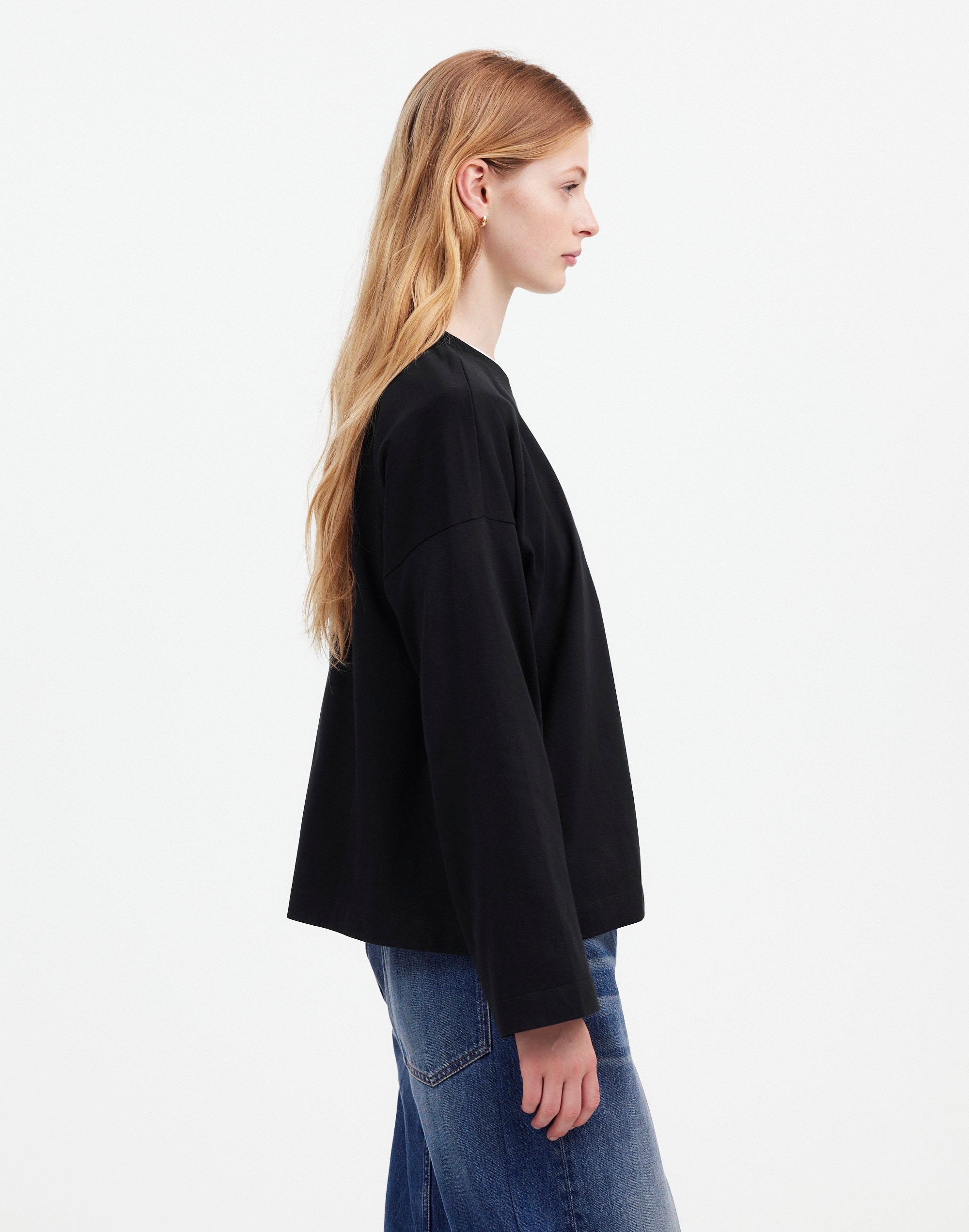 Easy Crewneck Long-Sleeve Tee