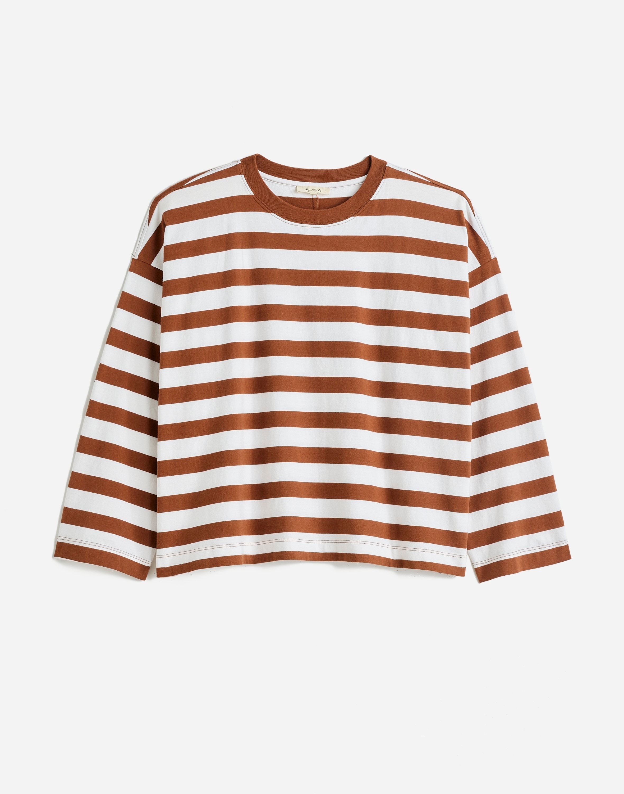 Oversized Long-Sleeve Crewneck Tee