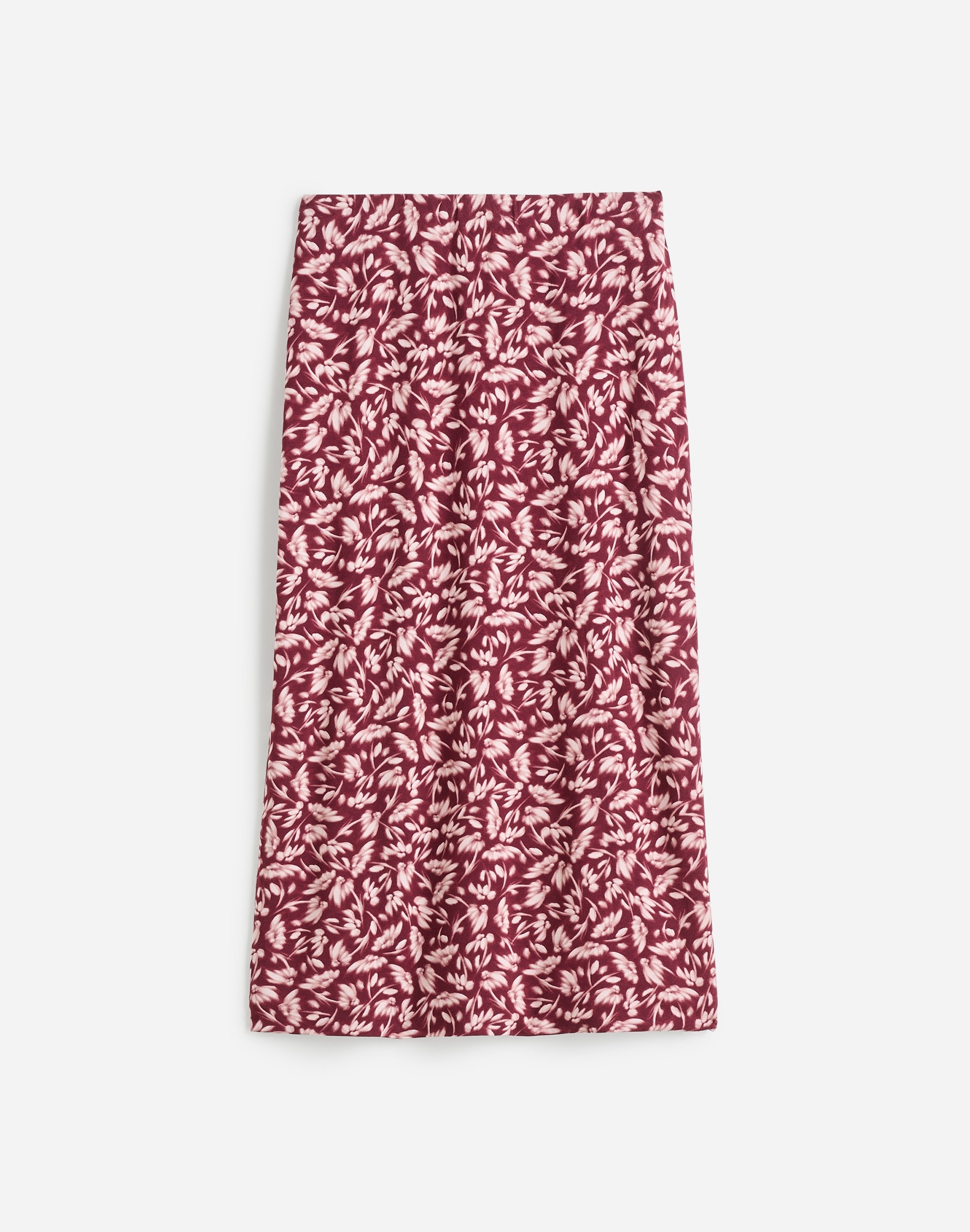 Drapey Rib Midi Skirt in Floral