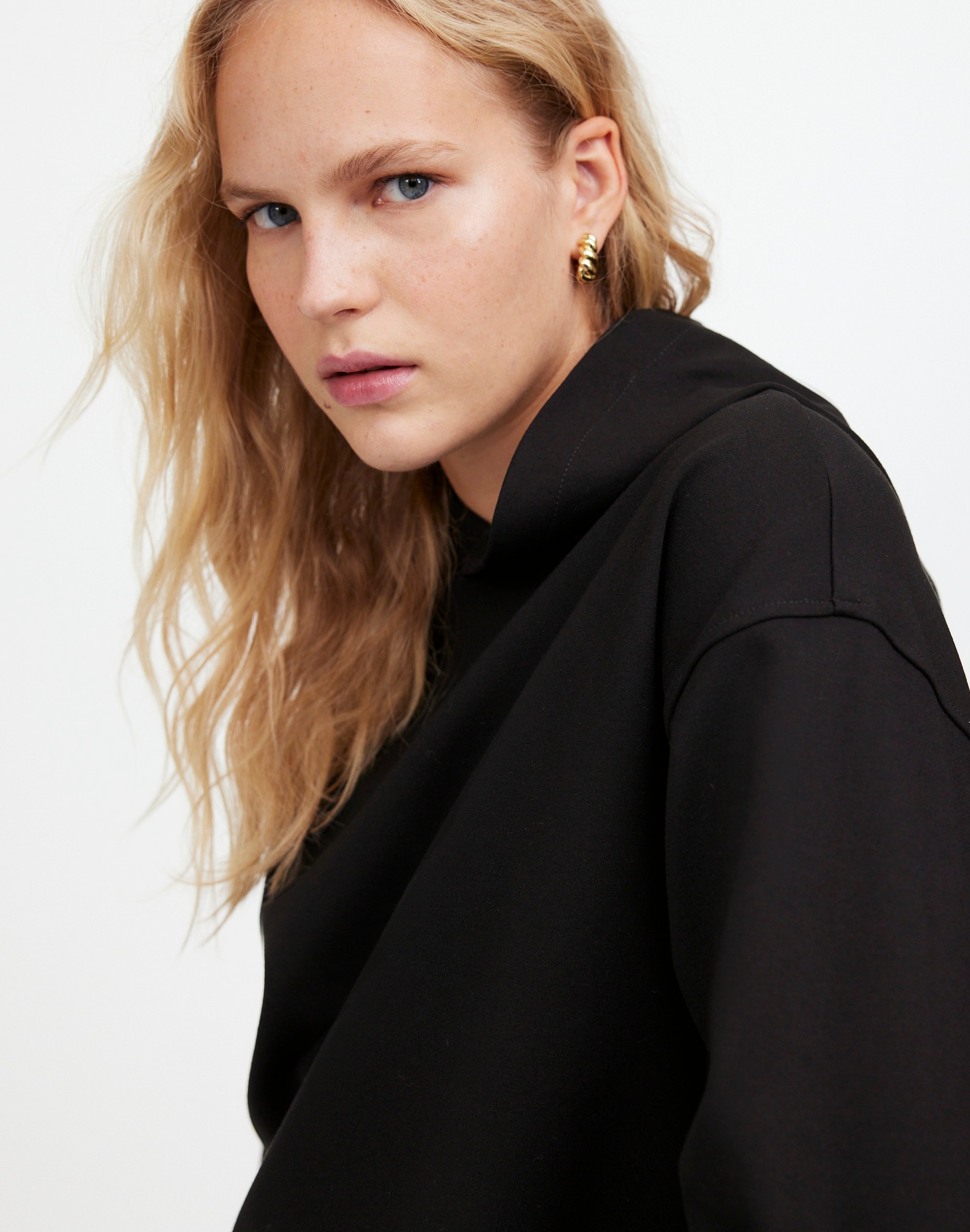 ponte hoodie sweatshirt