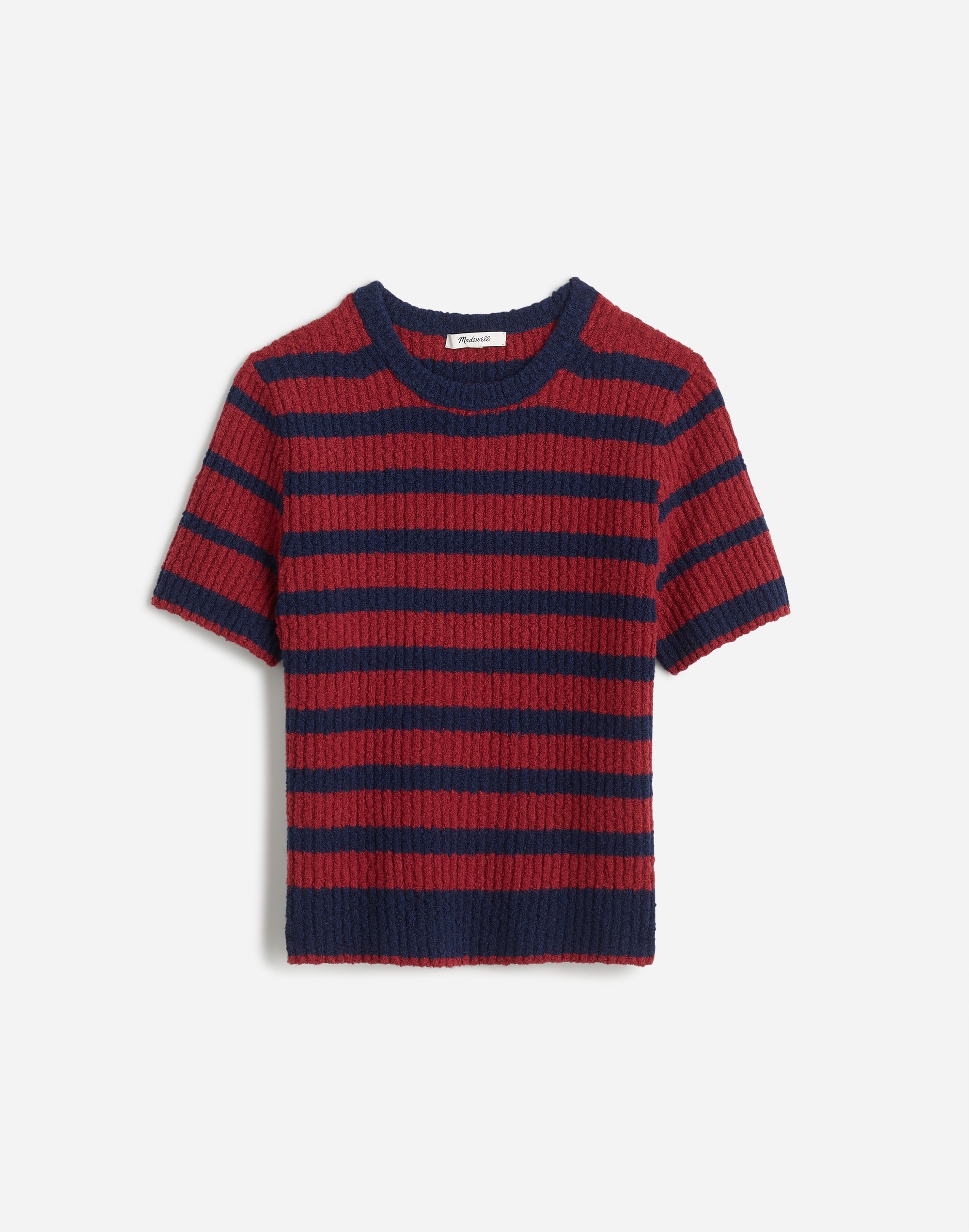 Boucl&eacute;-Knit Crewneck Sweater Tee