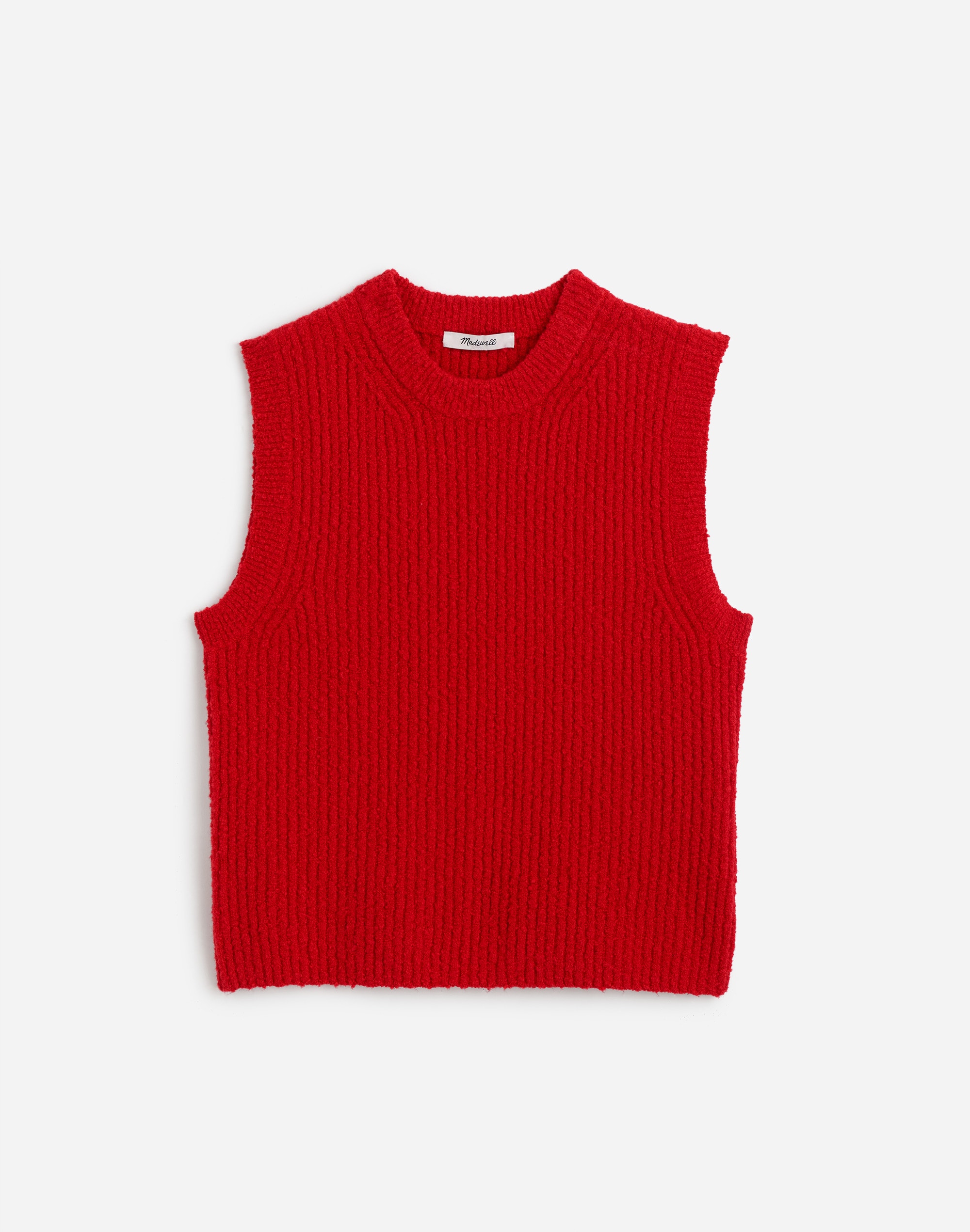 Bouclé-Knit Sweater Tank