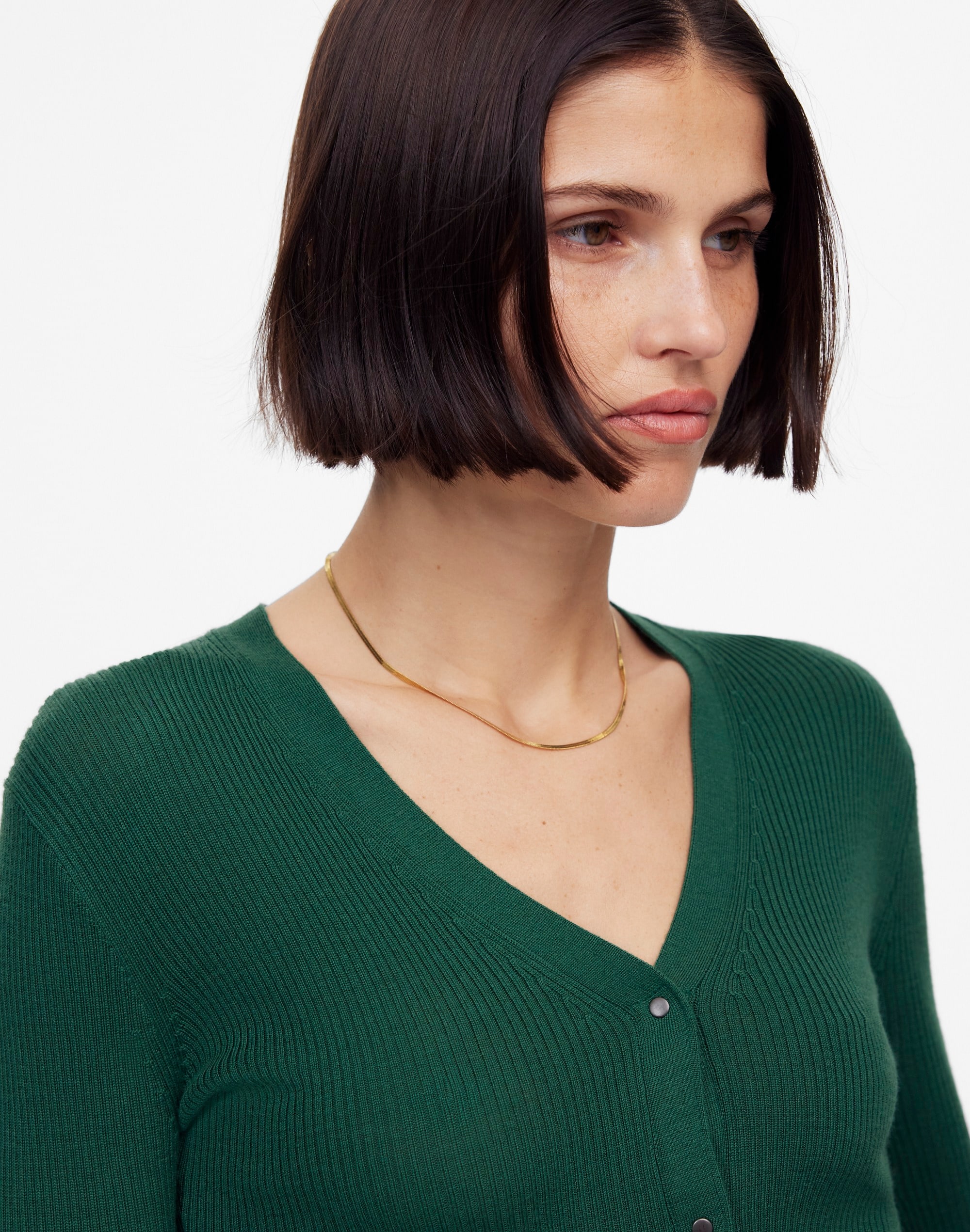 Merino Wool-Silk Blend Cardigan Sweater