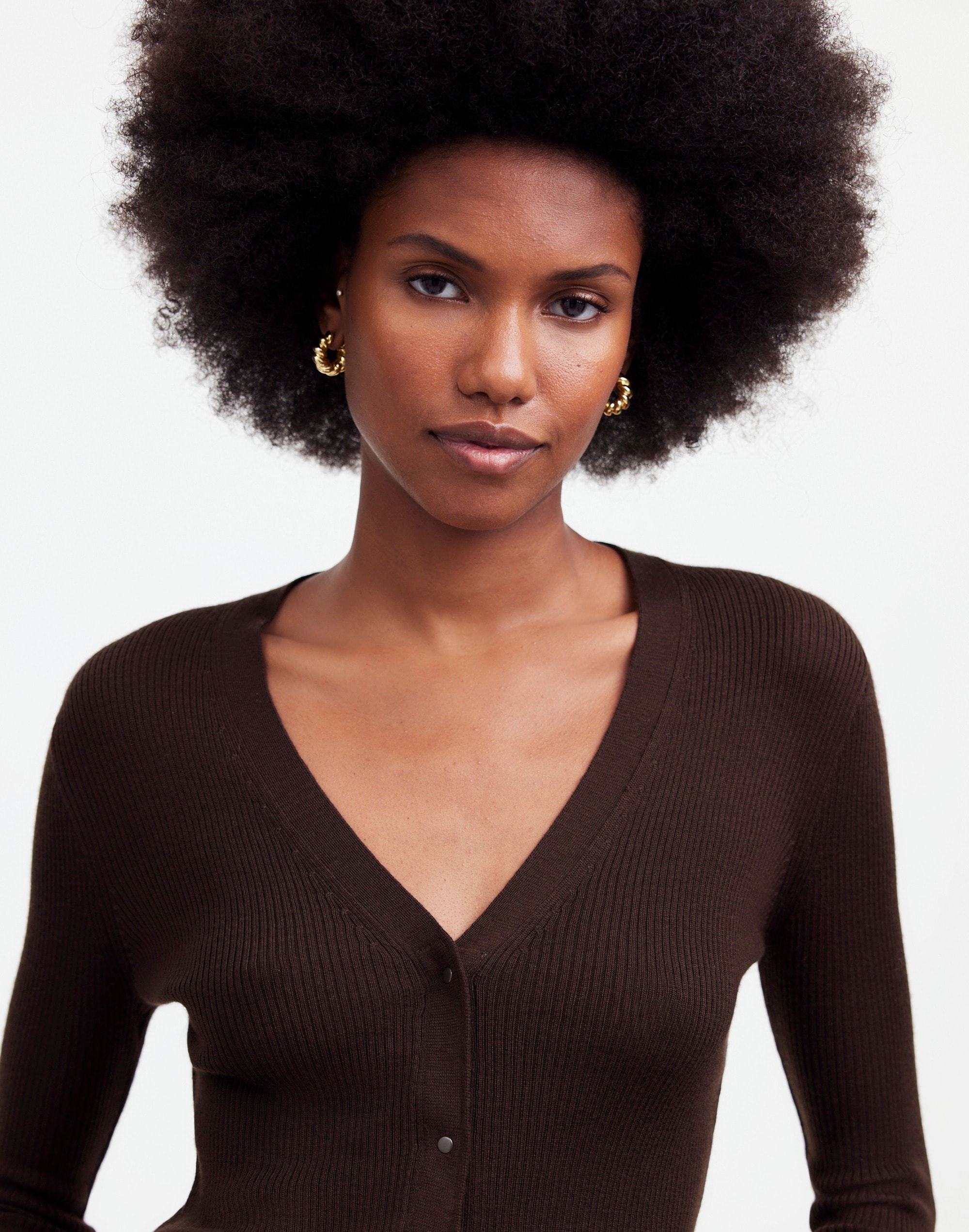 Merino Wool-Silk Blend Cardigan Sweater