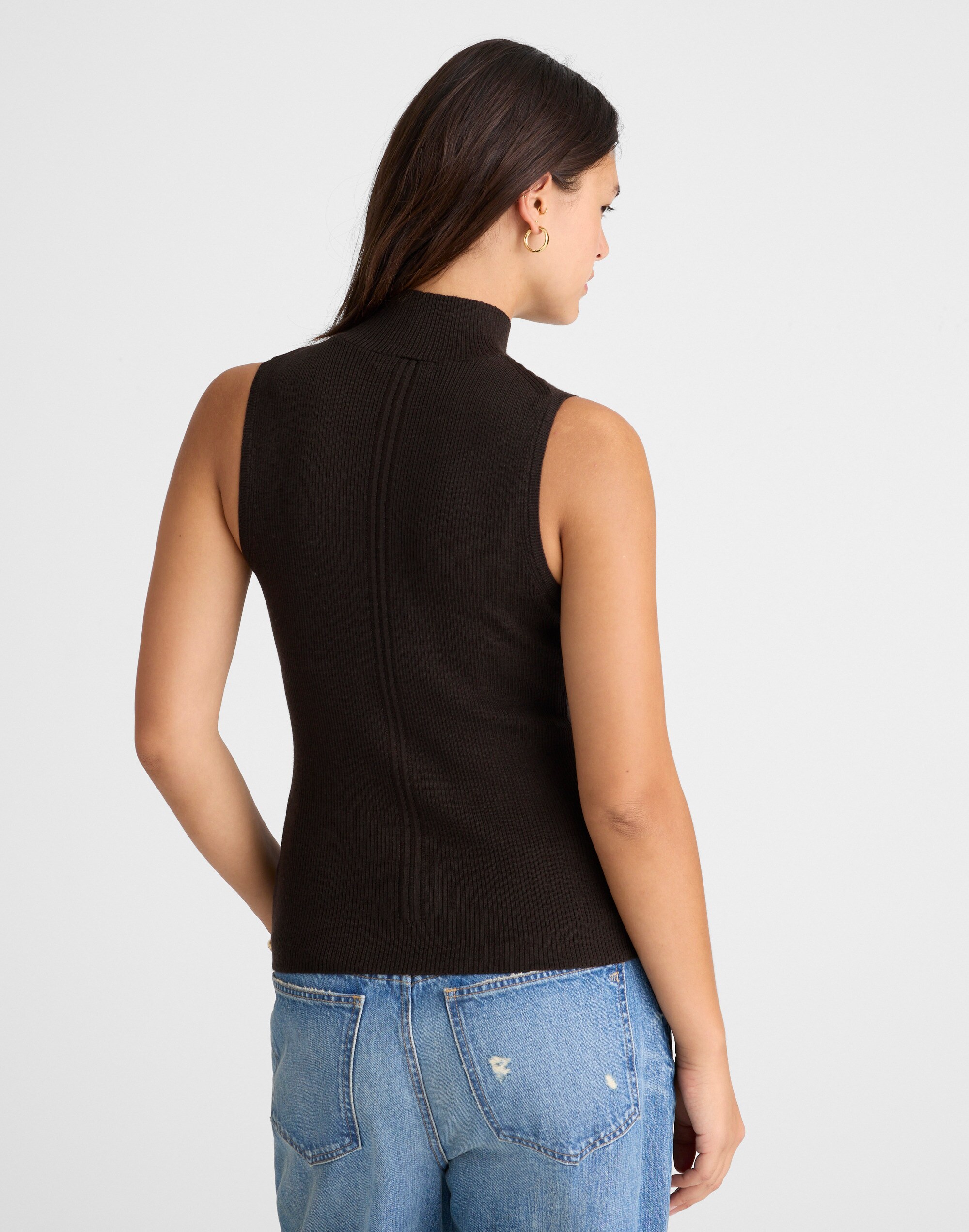 Merino Wool-Silk Sweater Tank