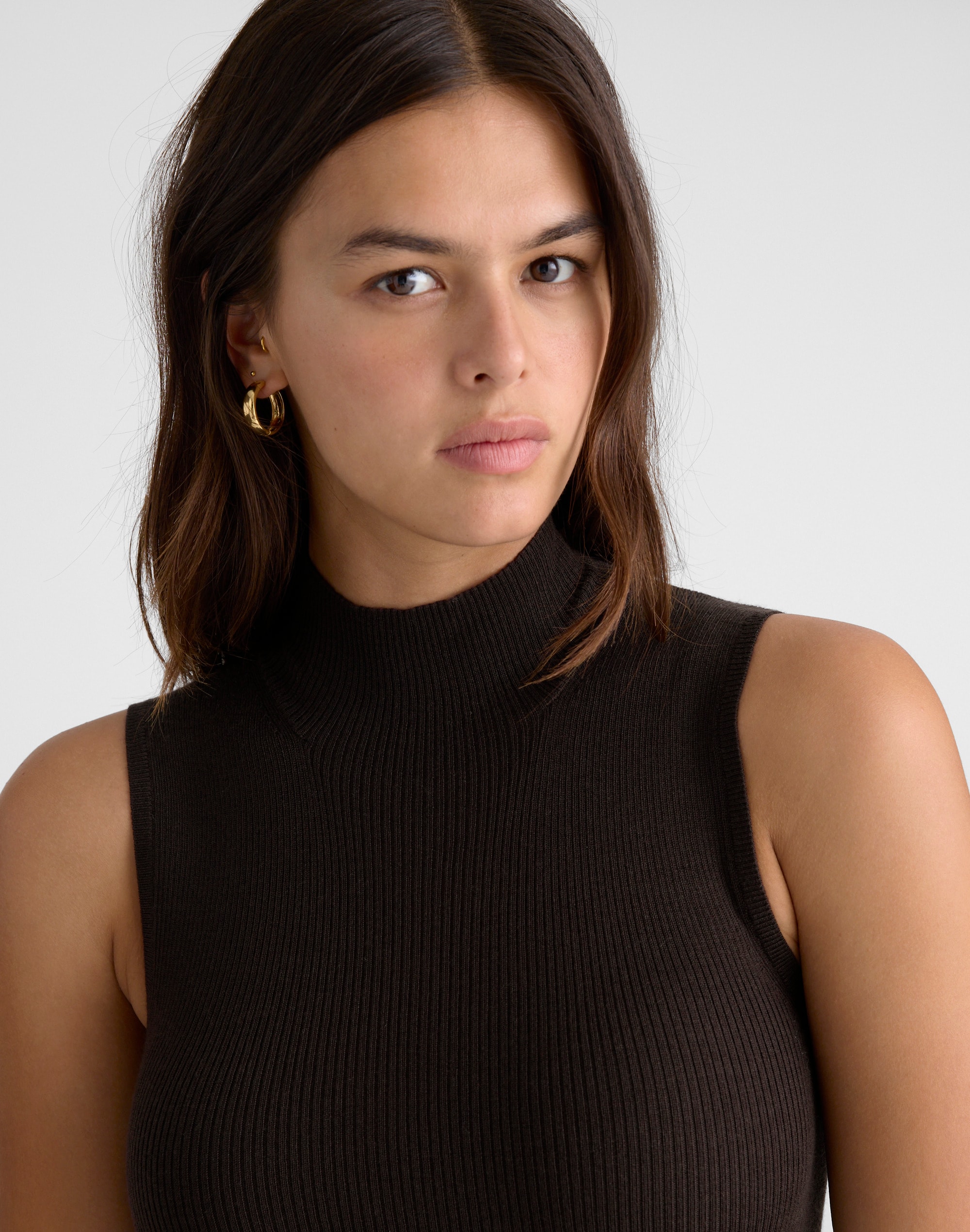 Merino Wool-Silk Sweater Tank