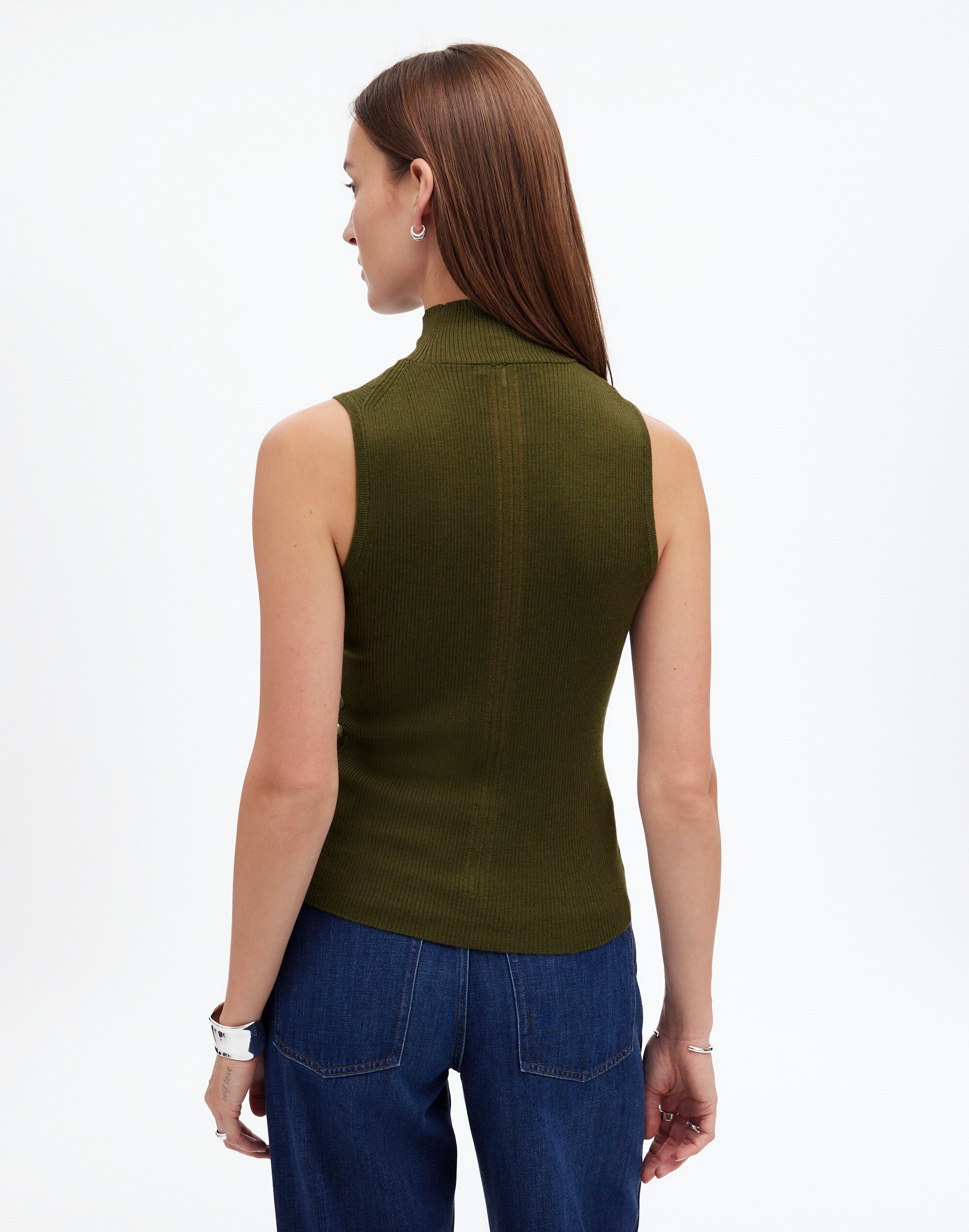 Merino Wool-Silk Sweater Tank