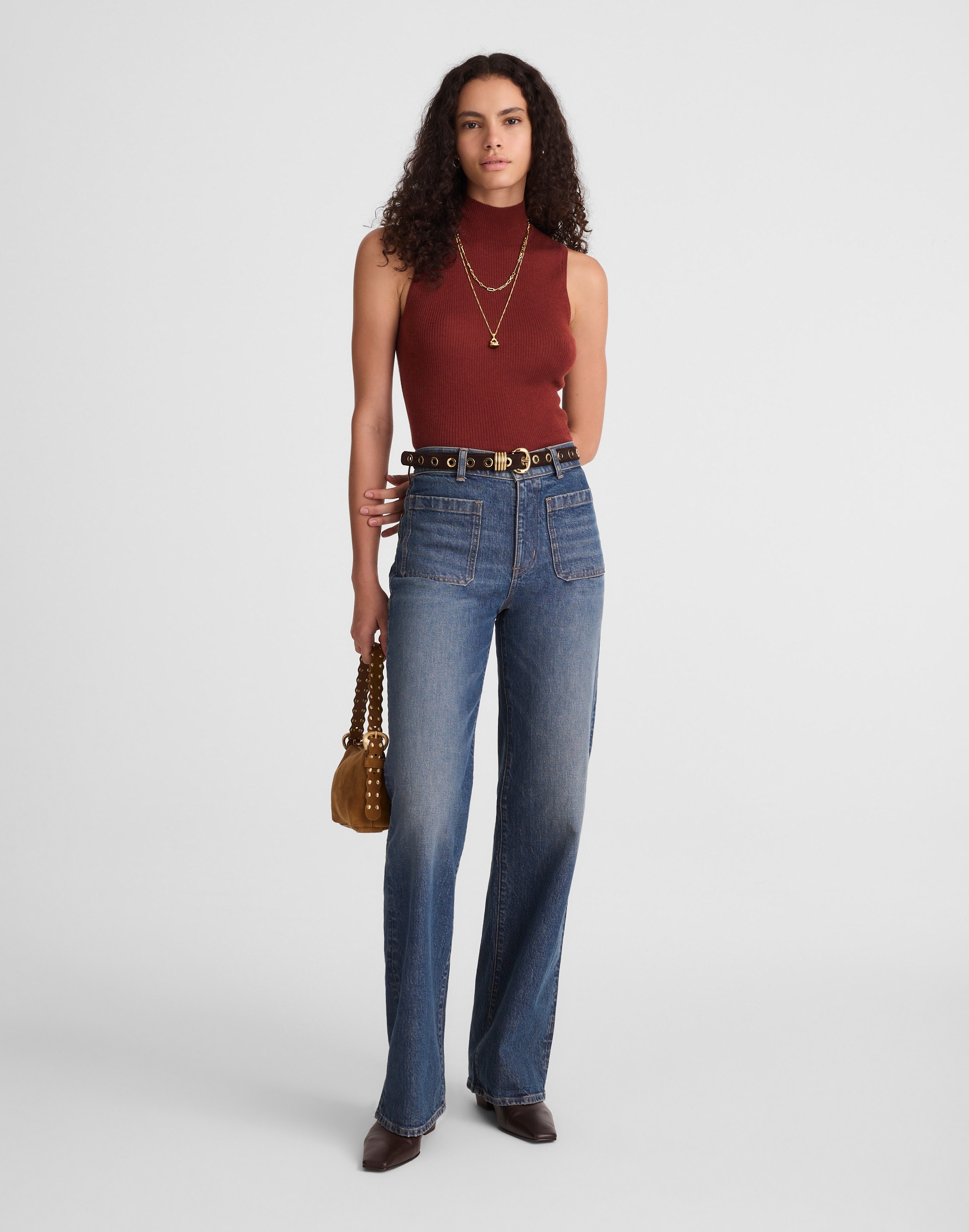 Merino Wool-Silk Sweater Tank