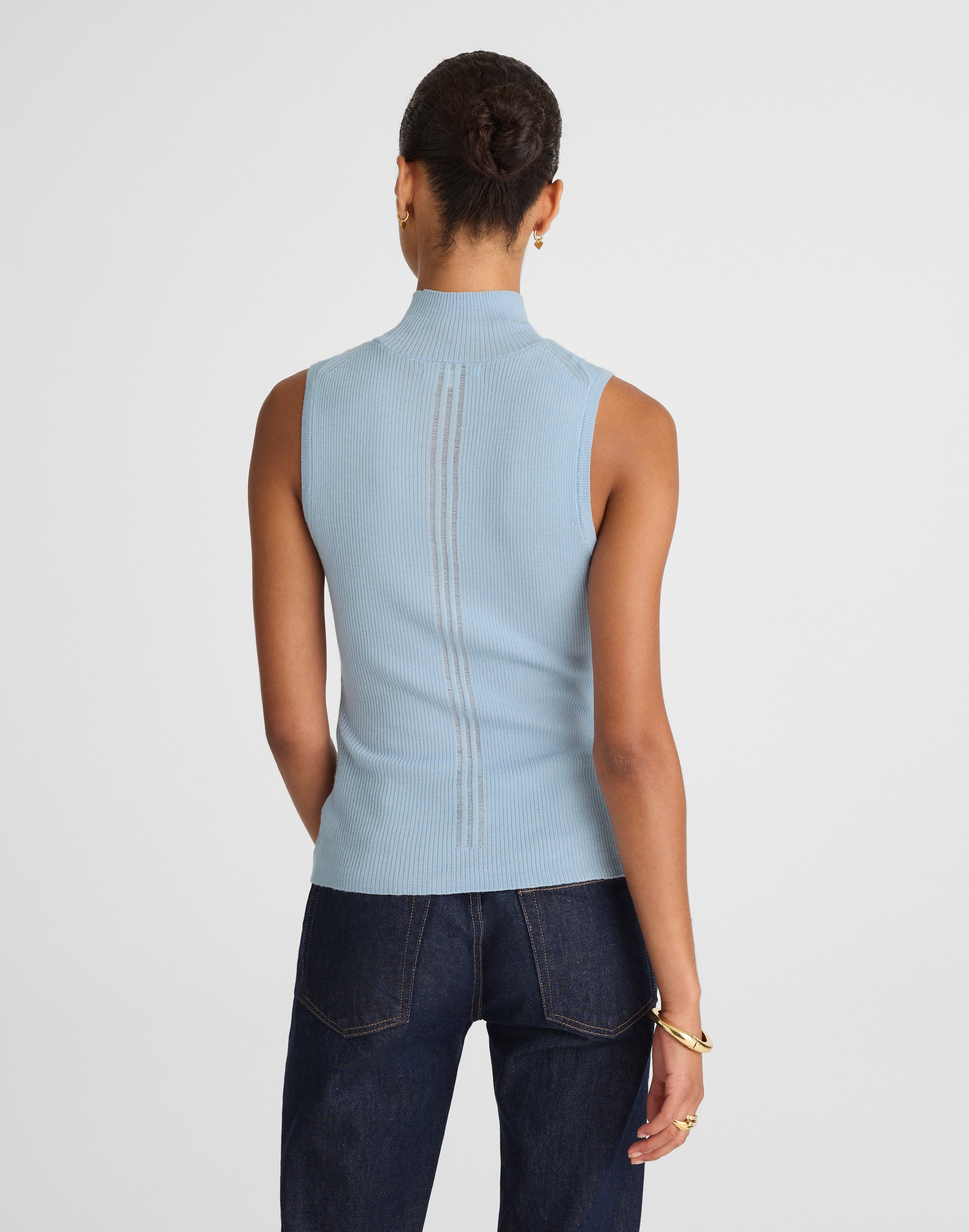 Merino Wool-Silk Sweater Tank