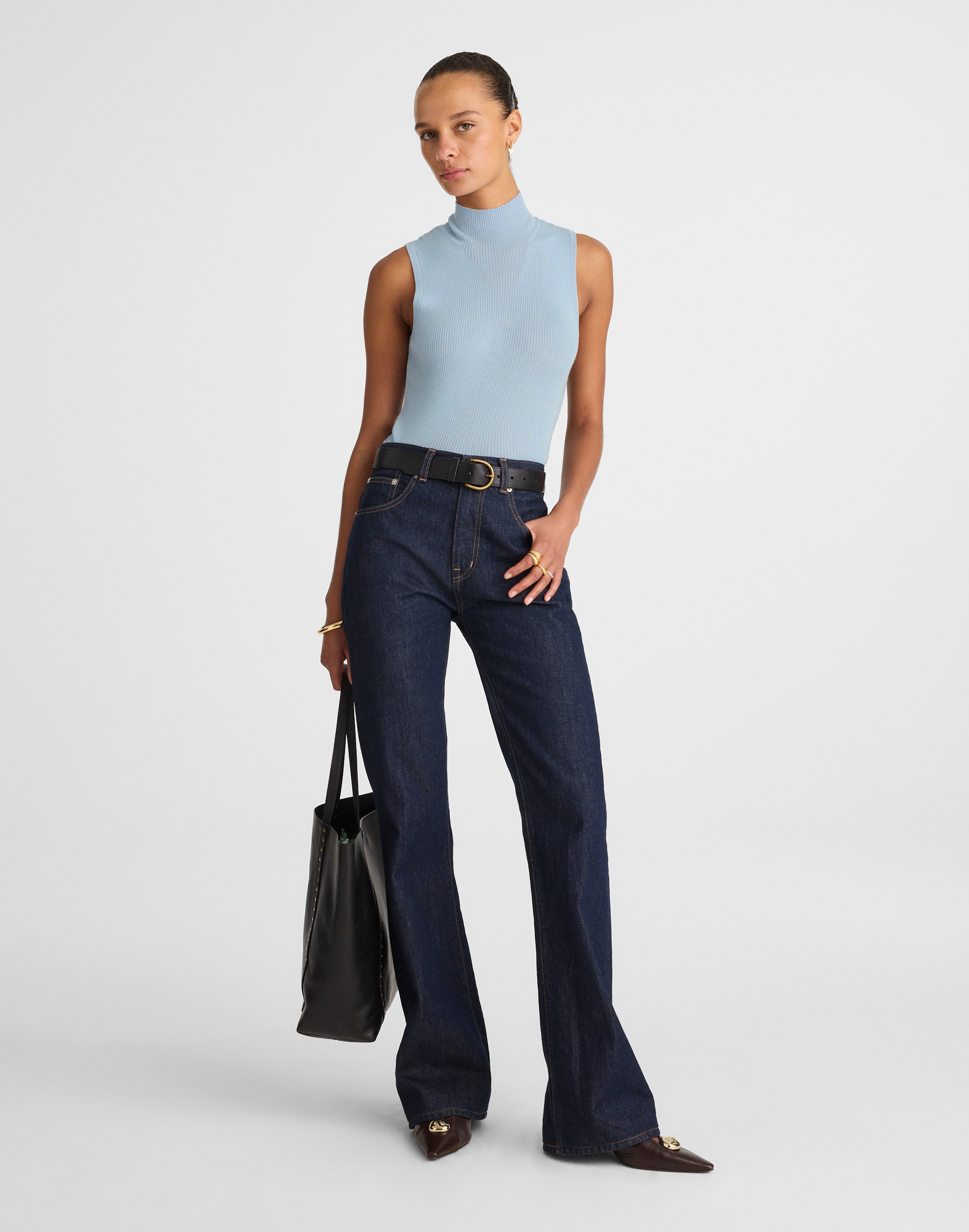 Merino Wool-Silk Sweater Tank