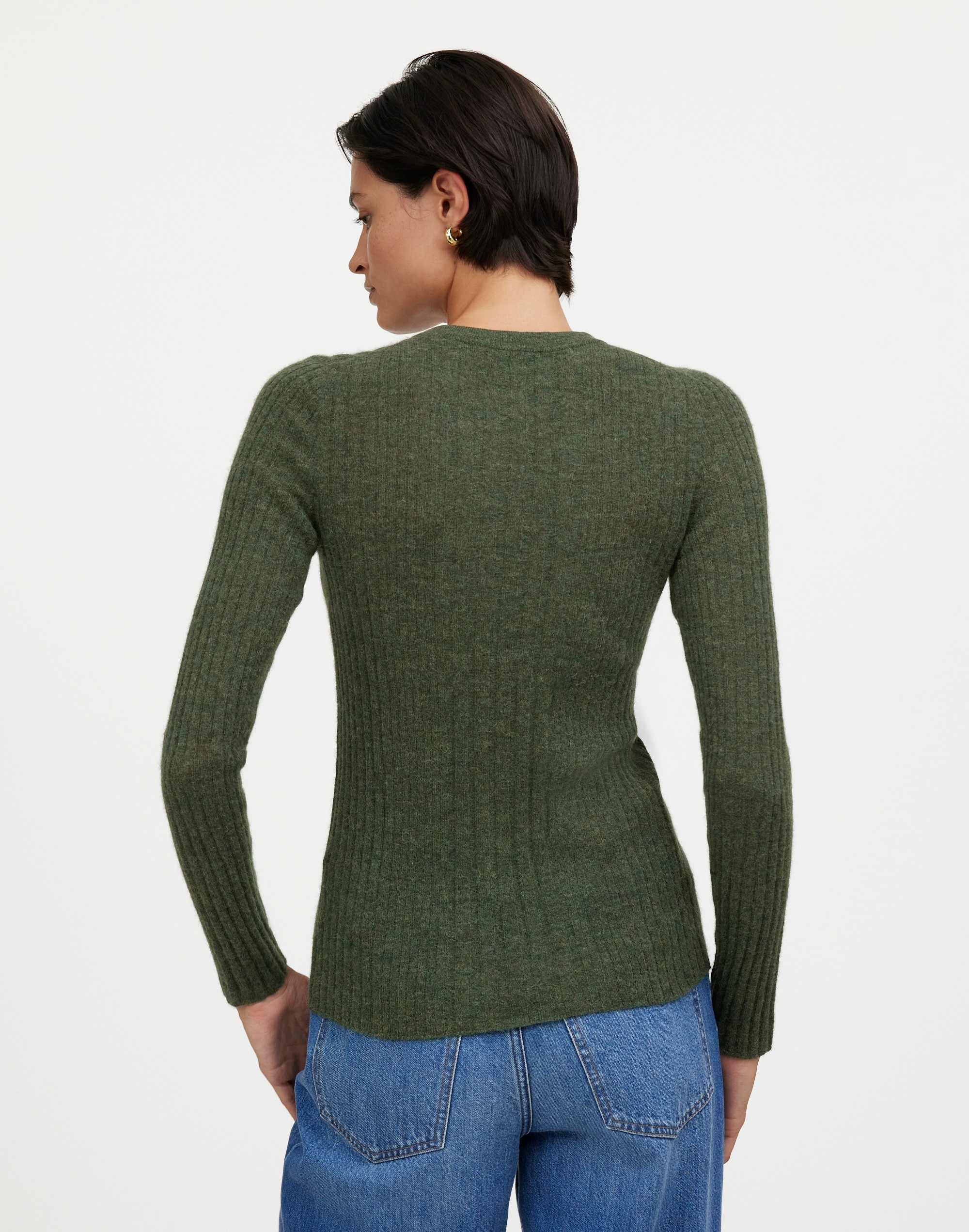 Alpaca-Blend Henley Sweater