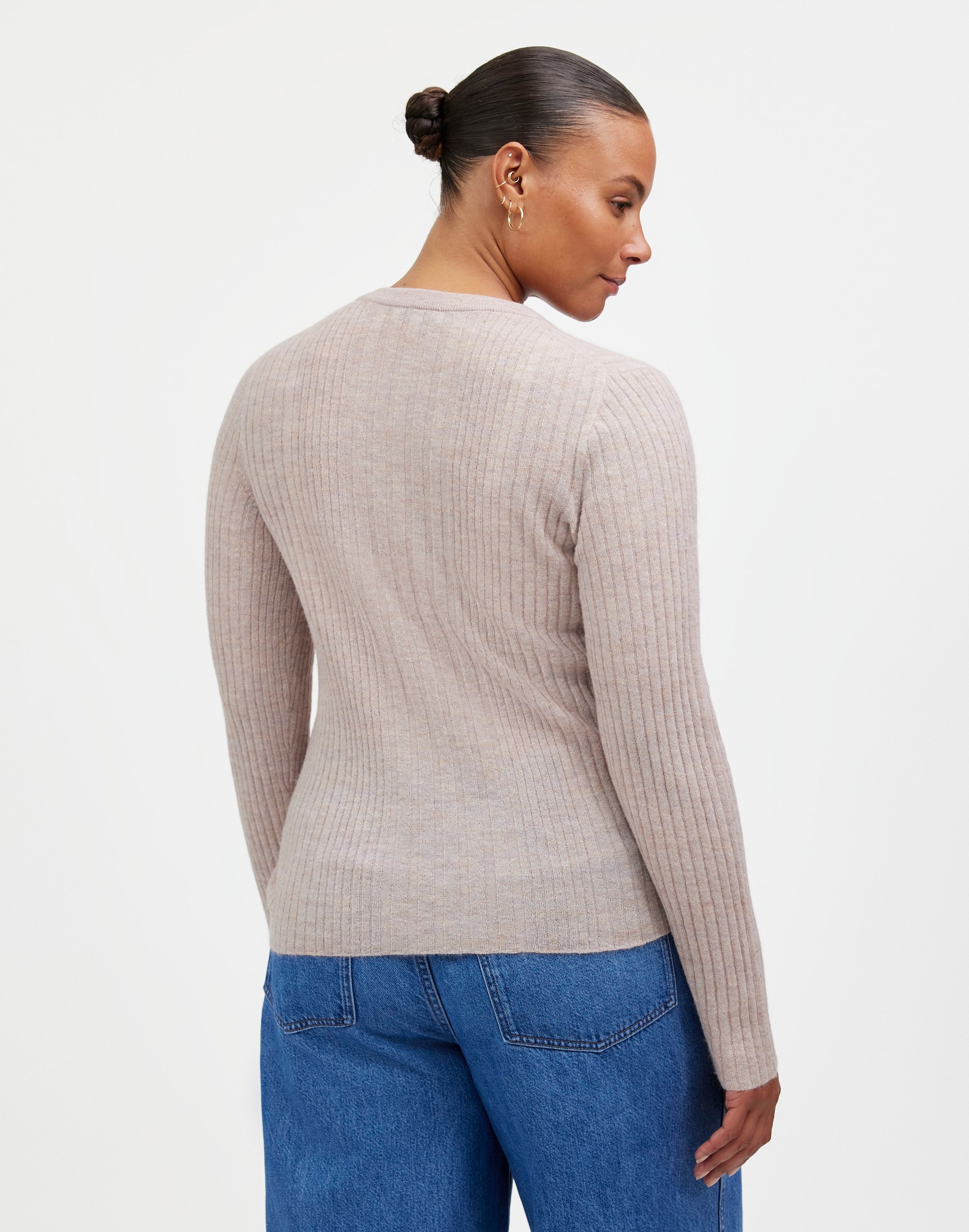 Alpaca-Blend Henley Sweater