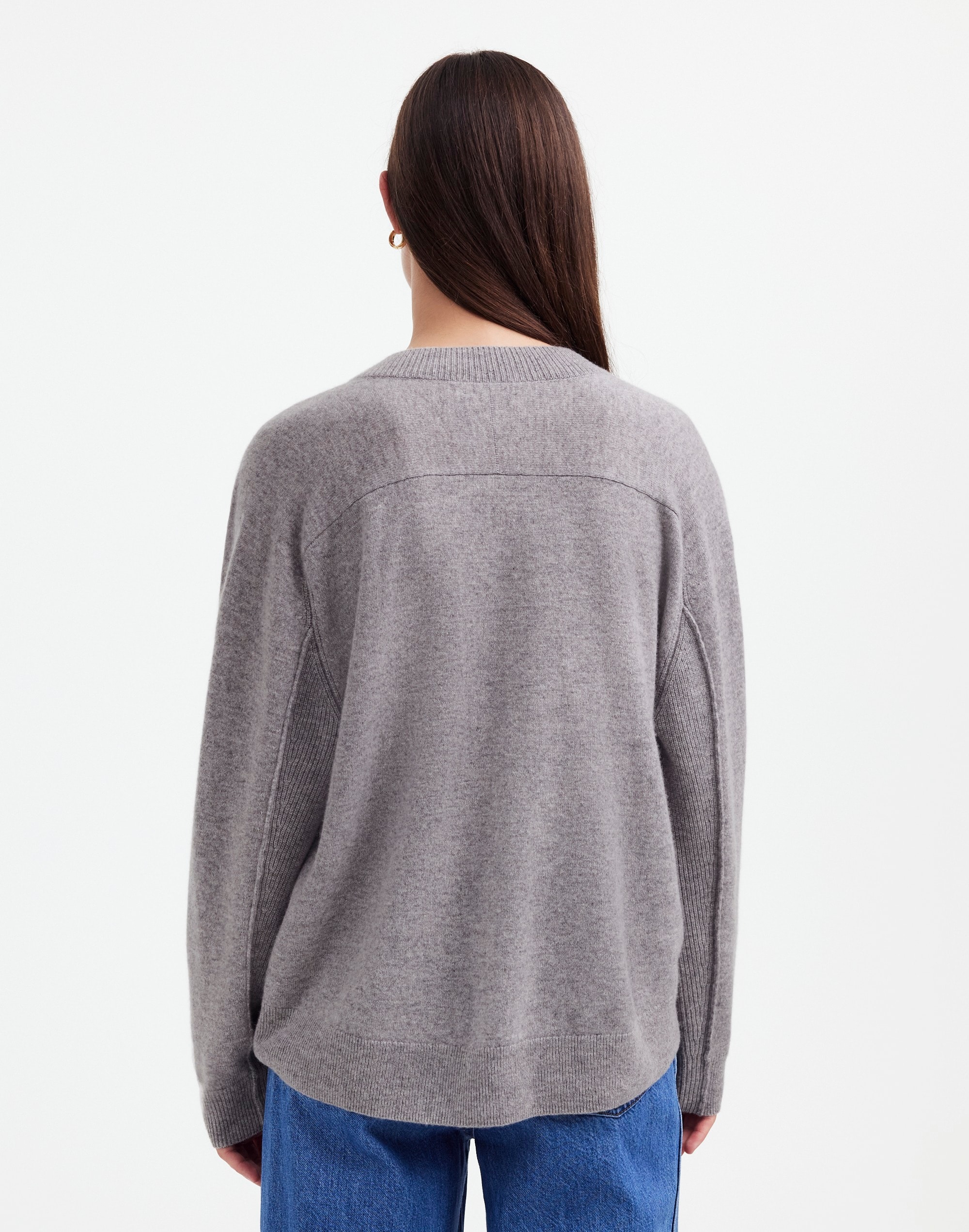 Minimalist Camel Wool V-Neck Sweater main image 0